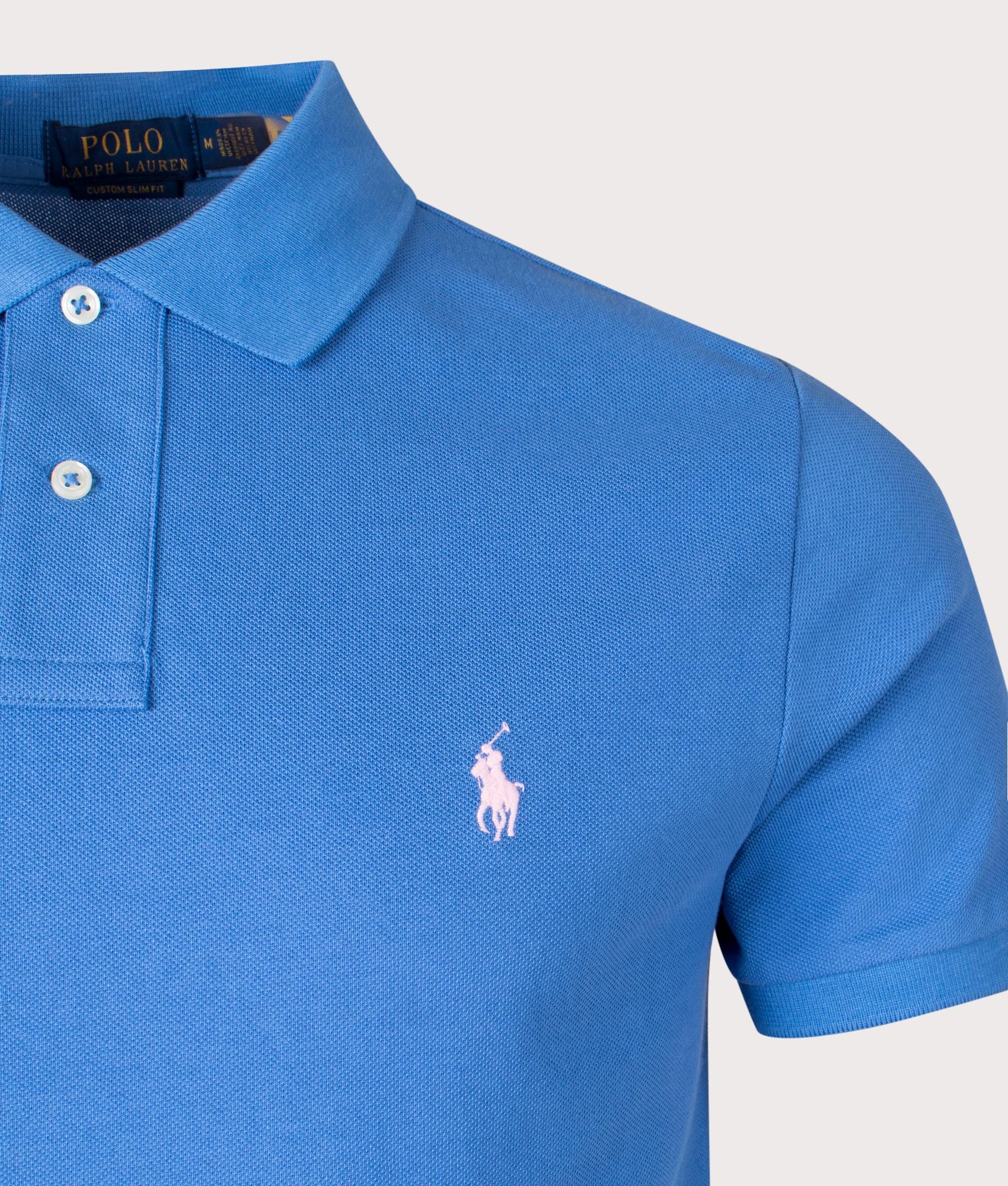 Custom Slim Fit Mesh Polo Shirt - Image 2