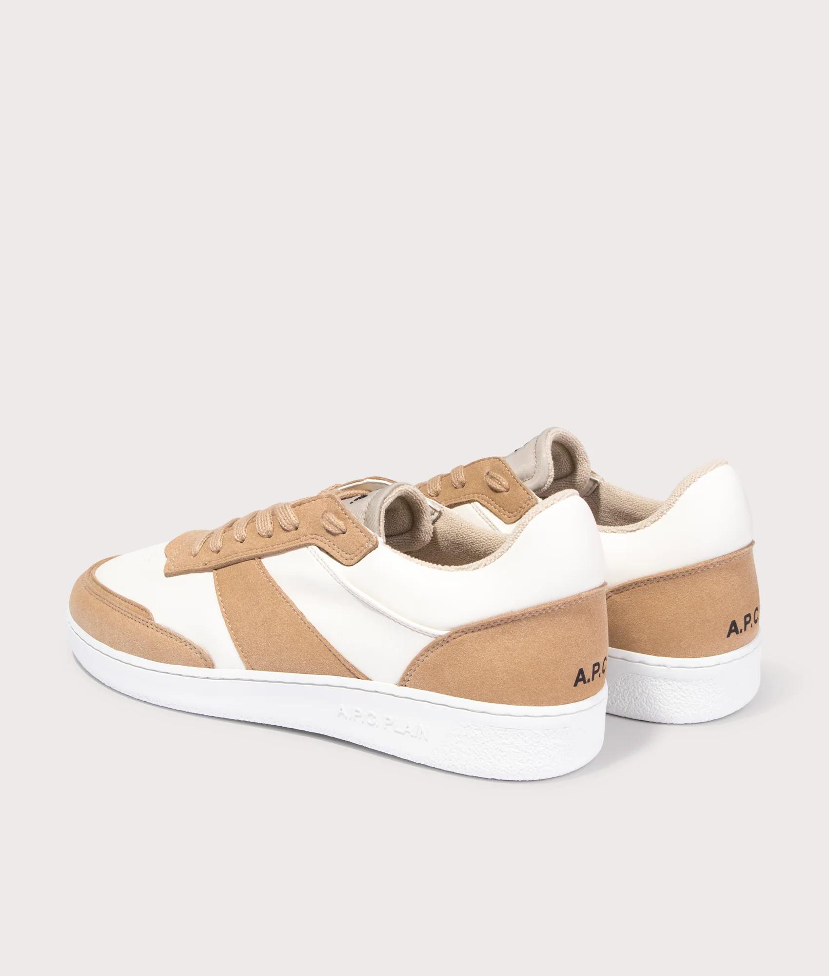 Smooth Faux Leather Faux Suede Sneakers - Image 3