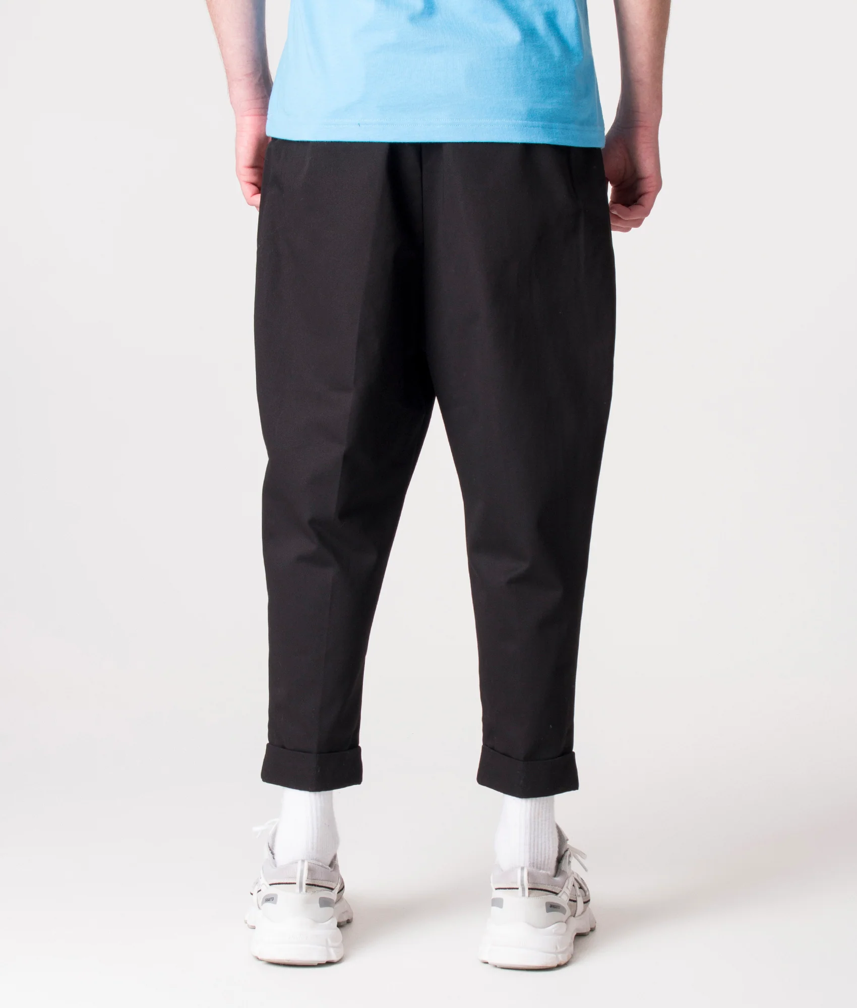 Cropped Carrot Trousers - Image 5
