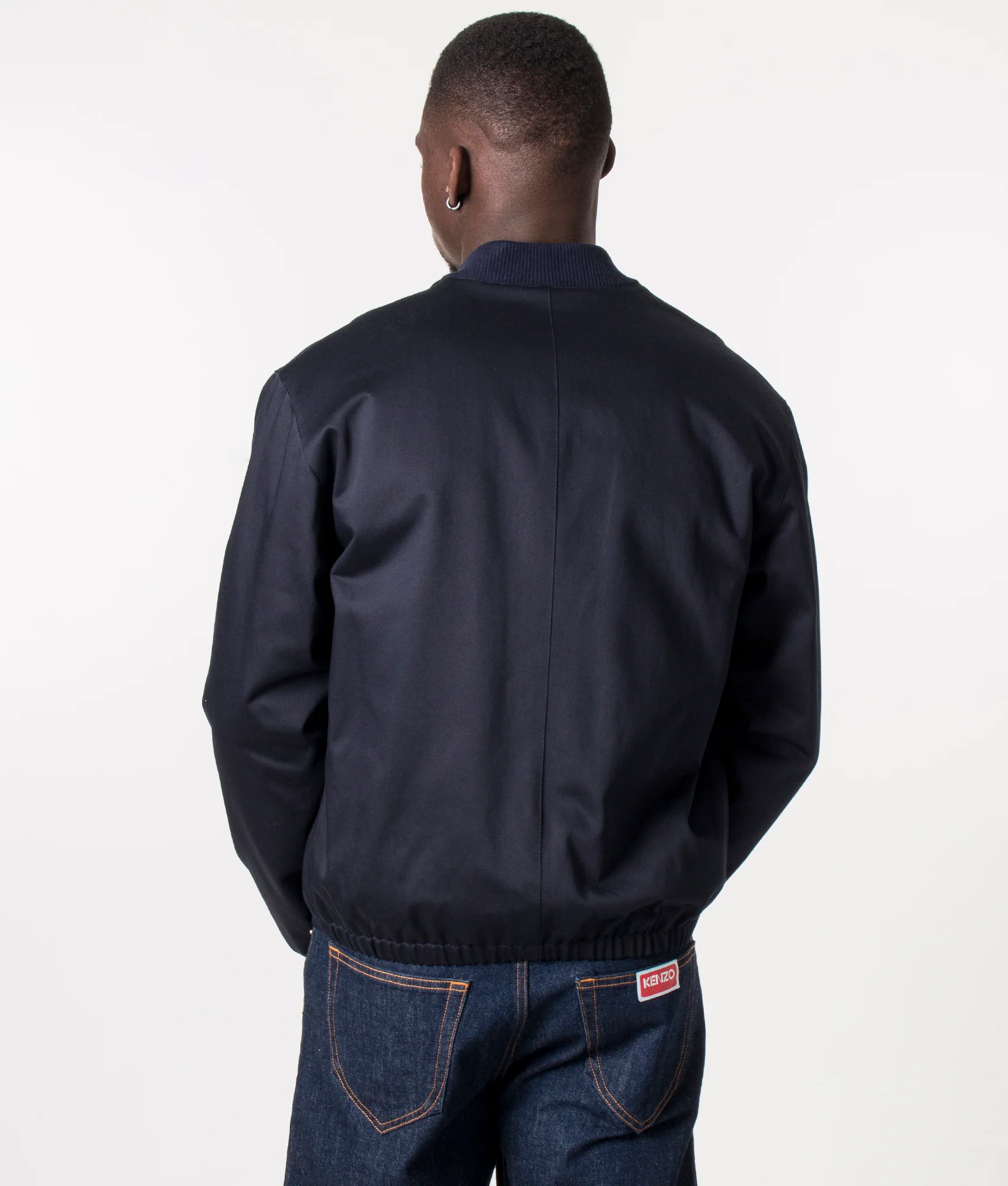 Compact Cotton Satin Bomber Jacket - Image 4