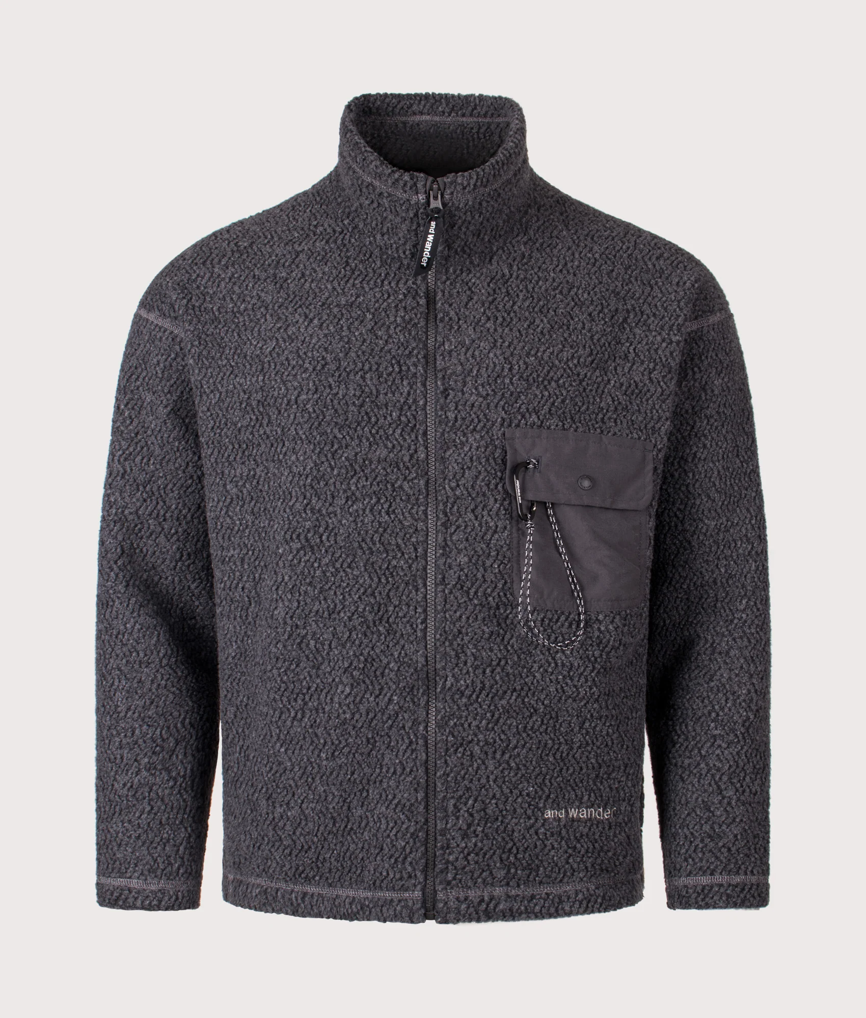 Re Wool JQ Stand Zip Sweatshirt