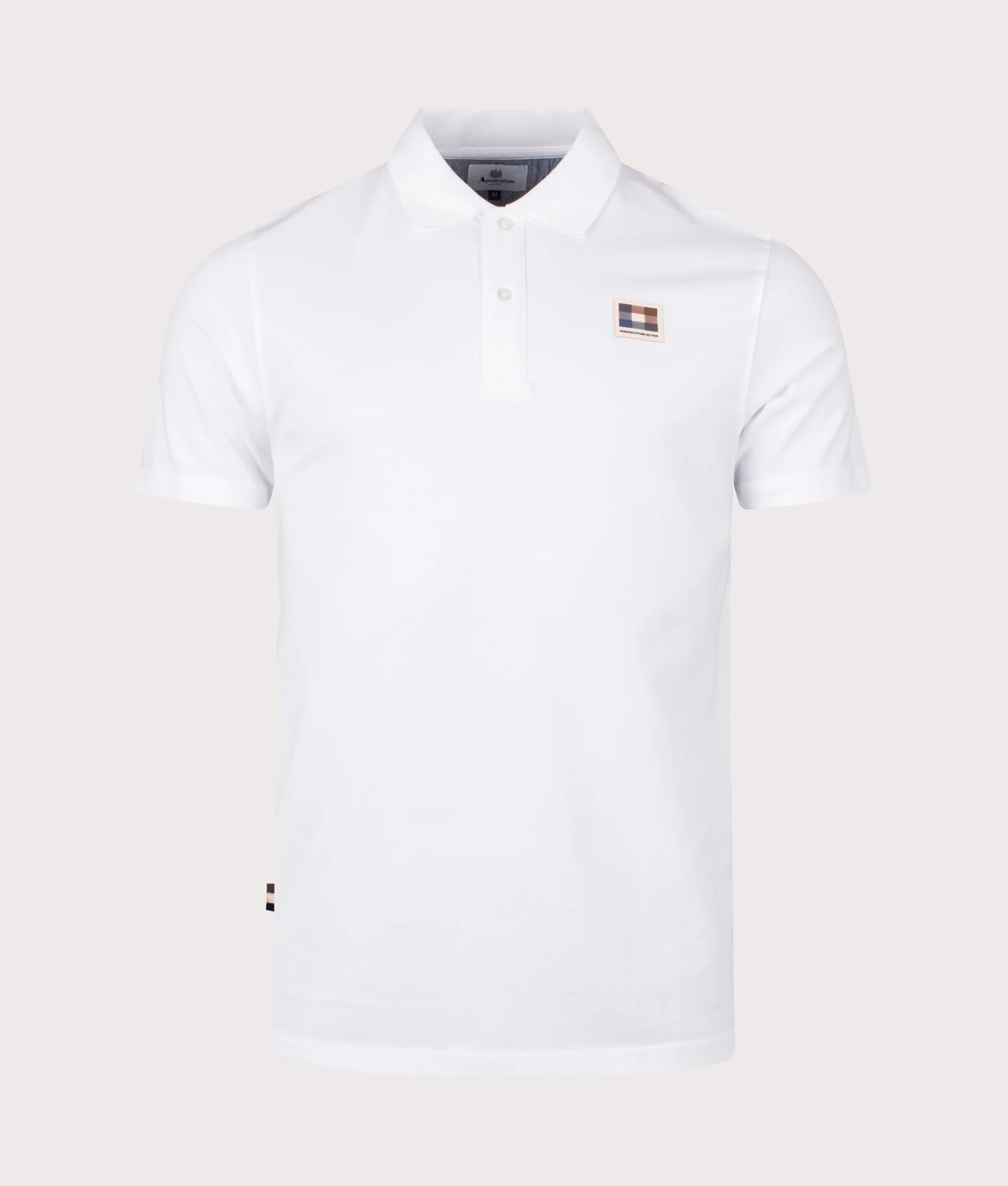 Active Check Patch Polo Shirt