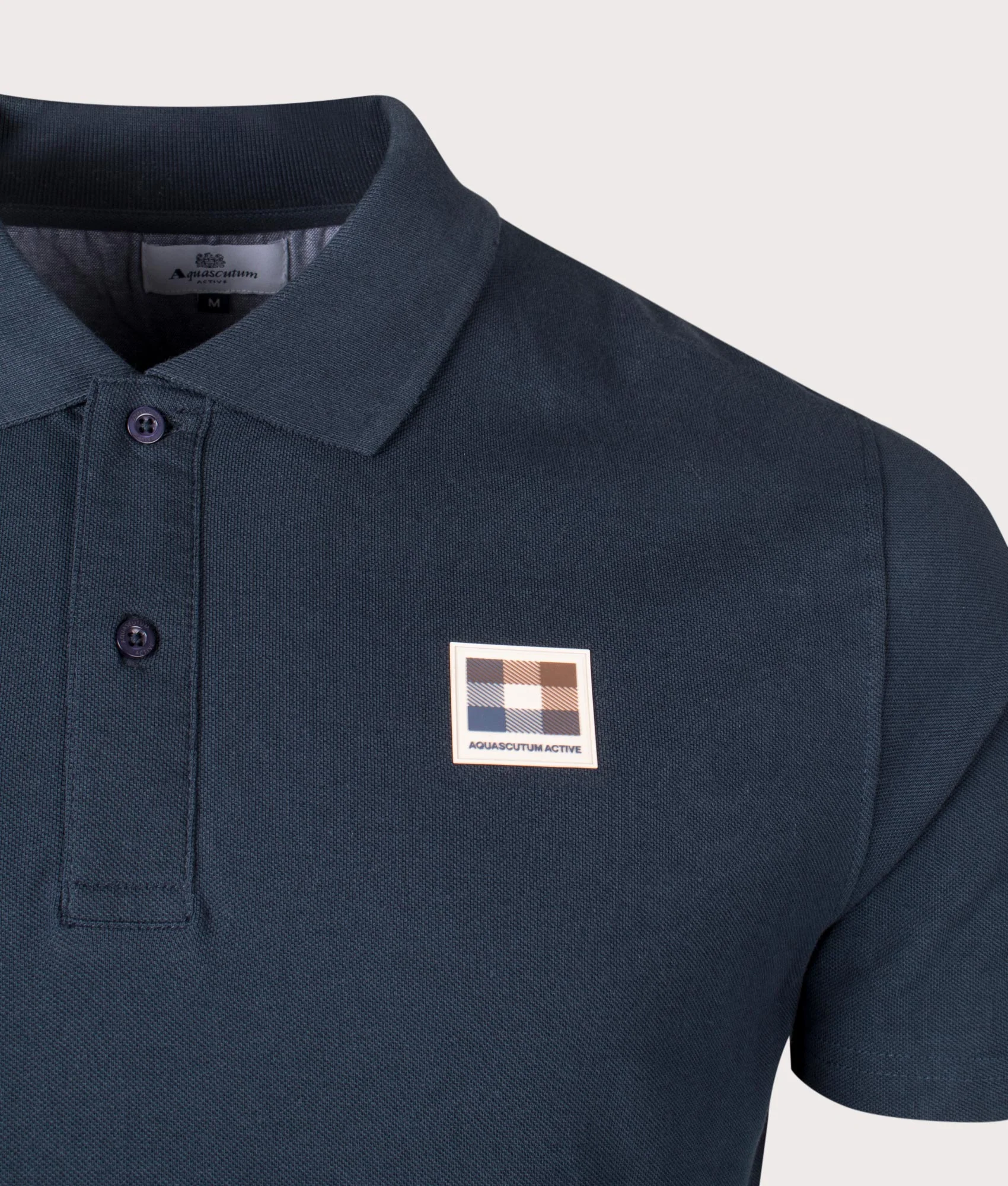 Active Check Patch Polo Shirt - Image 2