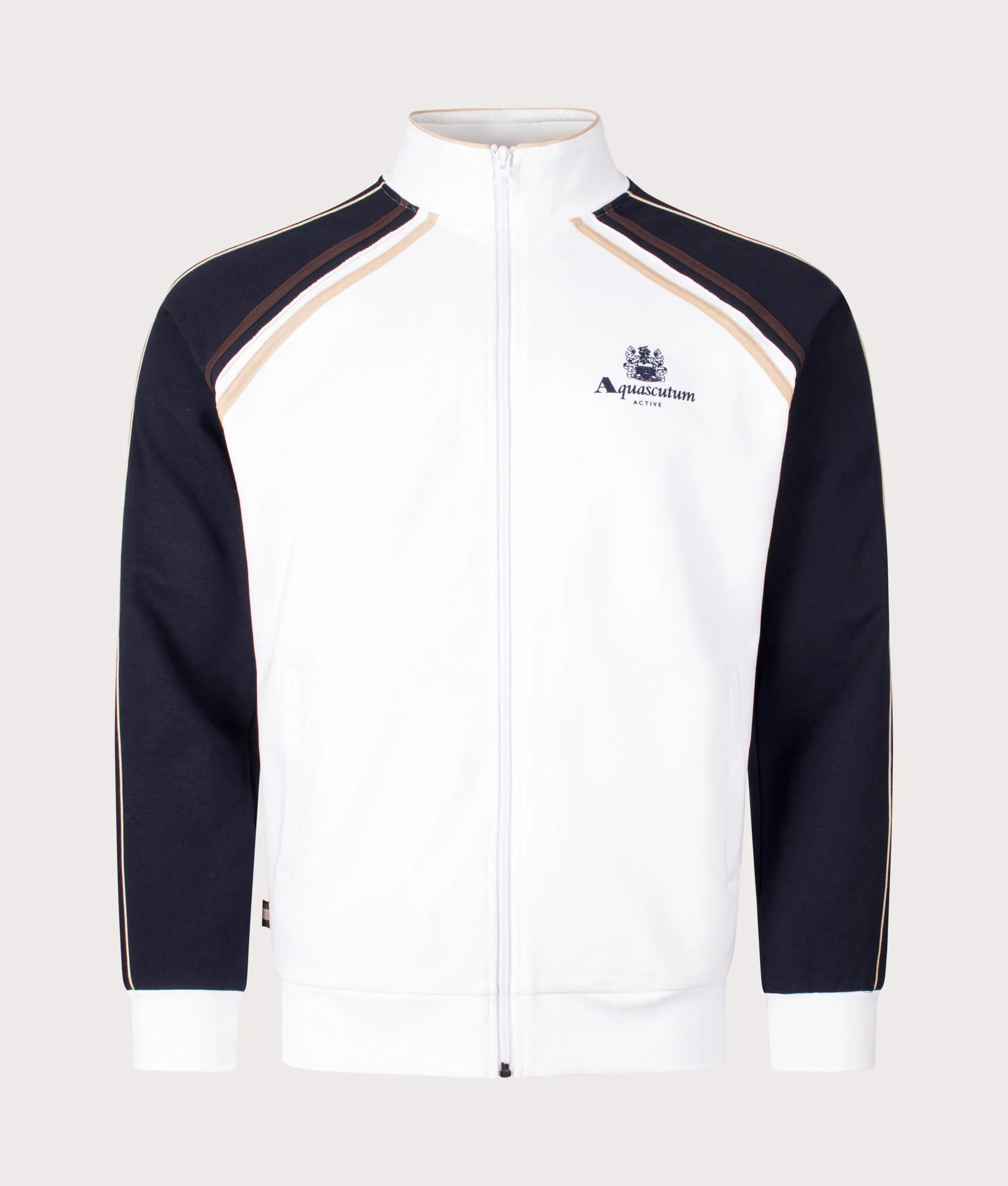 Active Scuba Stripe Mockneck Track Top