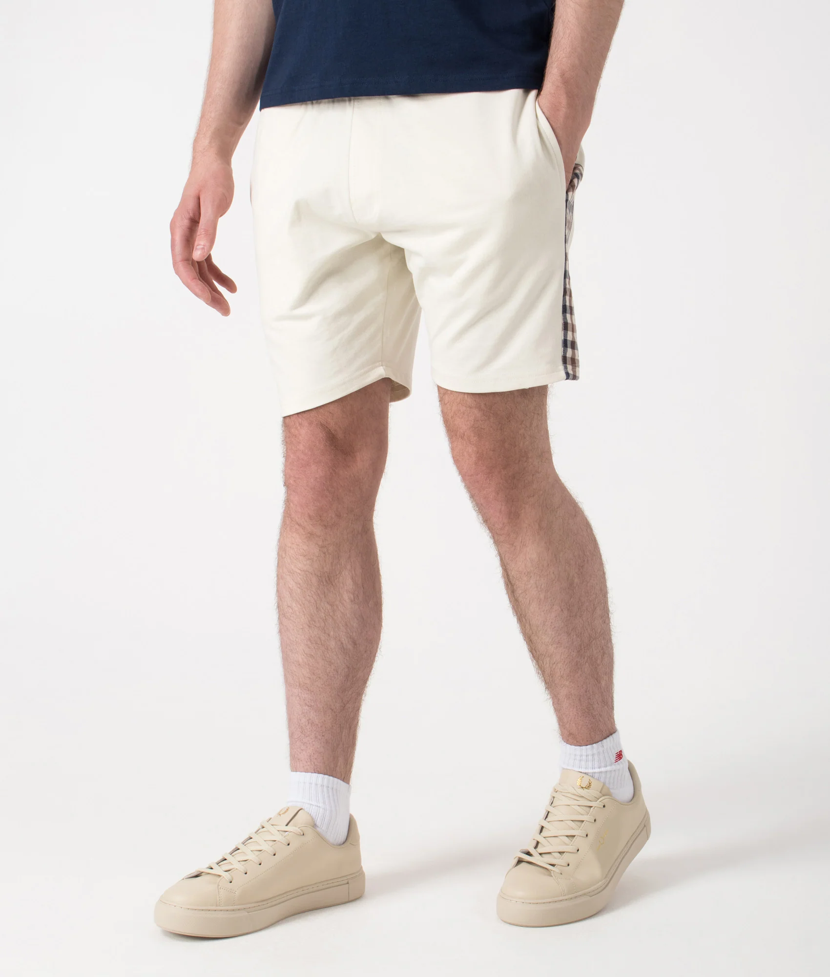 Regular Fit Club Check Details Short Pants
