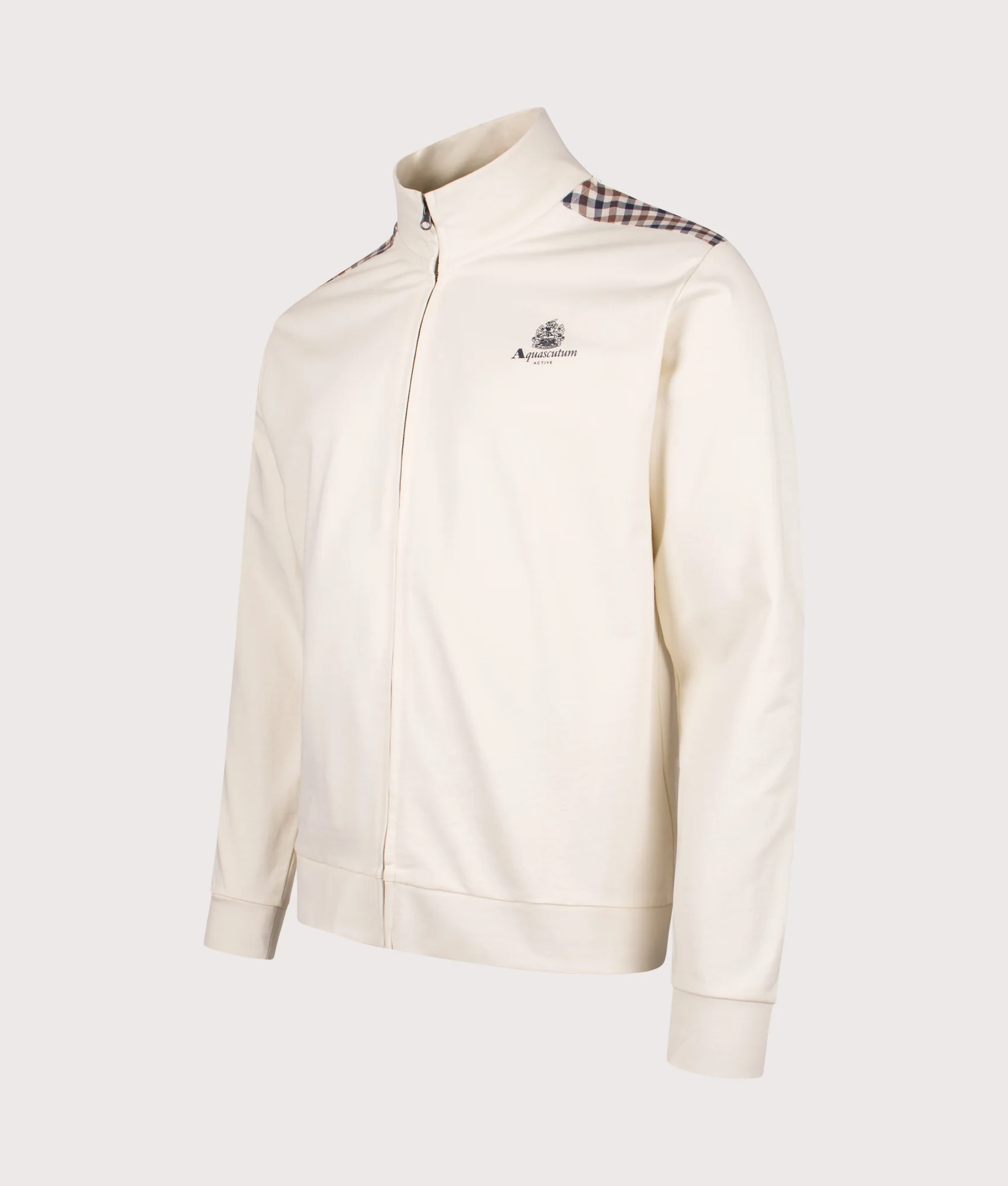 Mockneck Club Check Detail Track Top