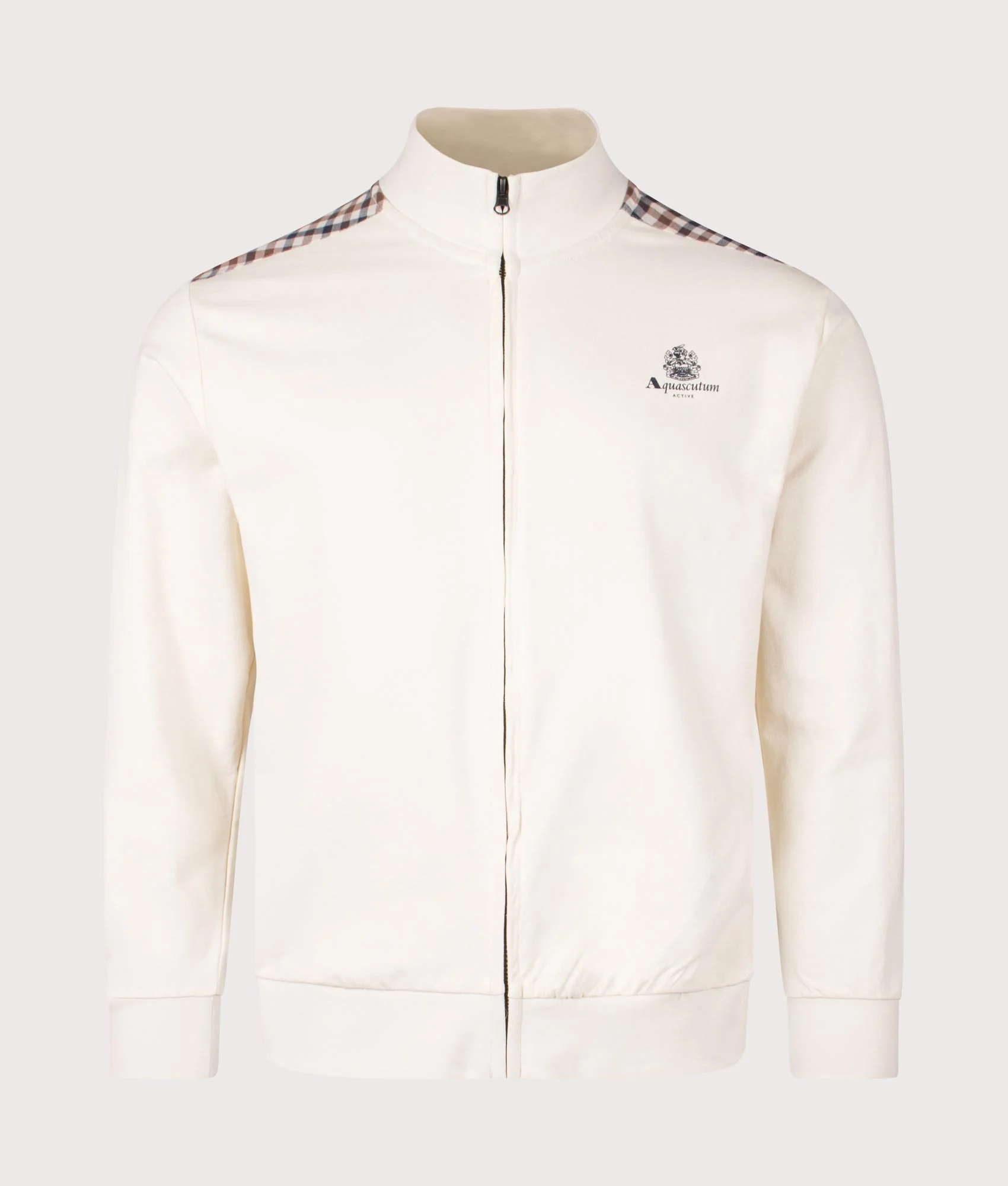 Mockneck Club Check Detail Track Top - Image 3