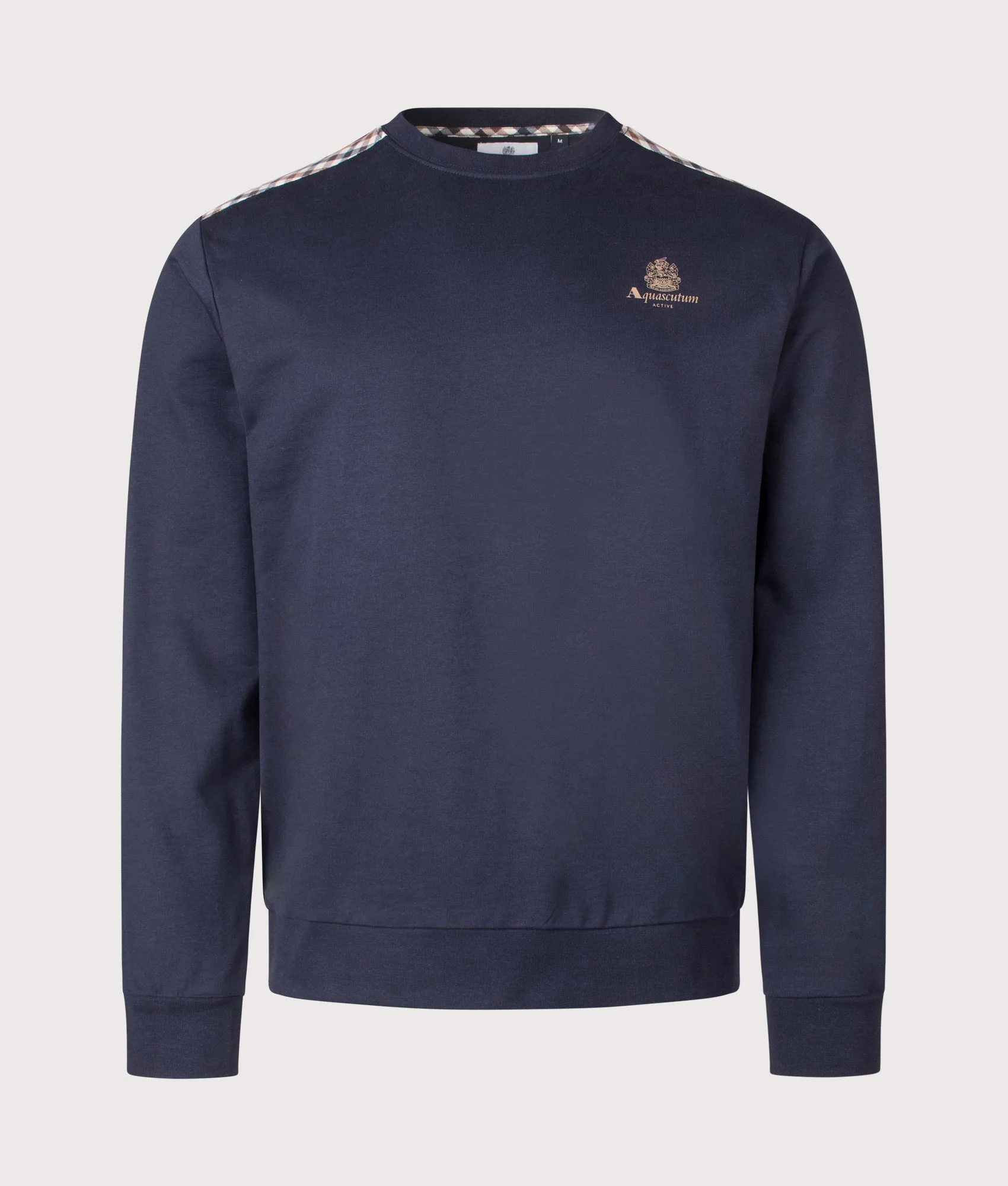 Small Logo Club Check Detail Sweatshirt