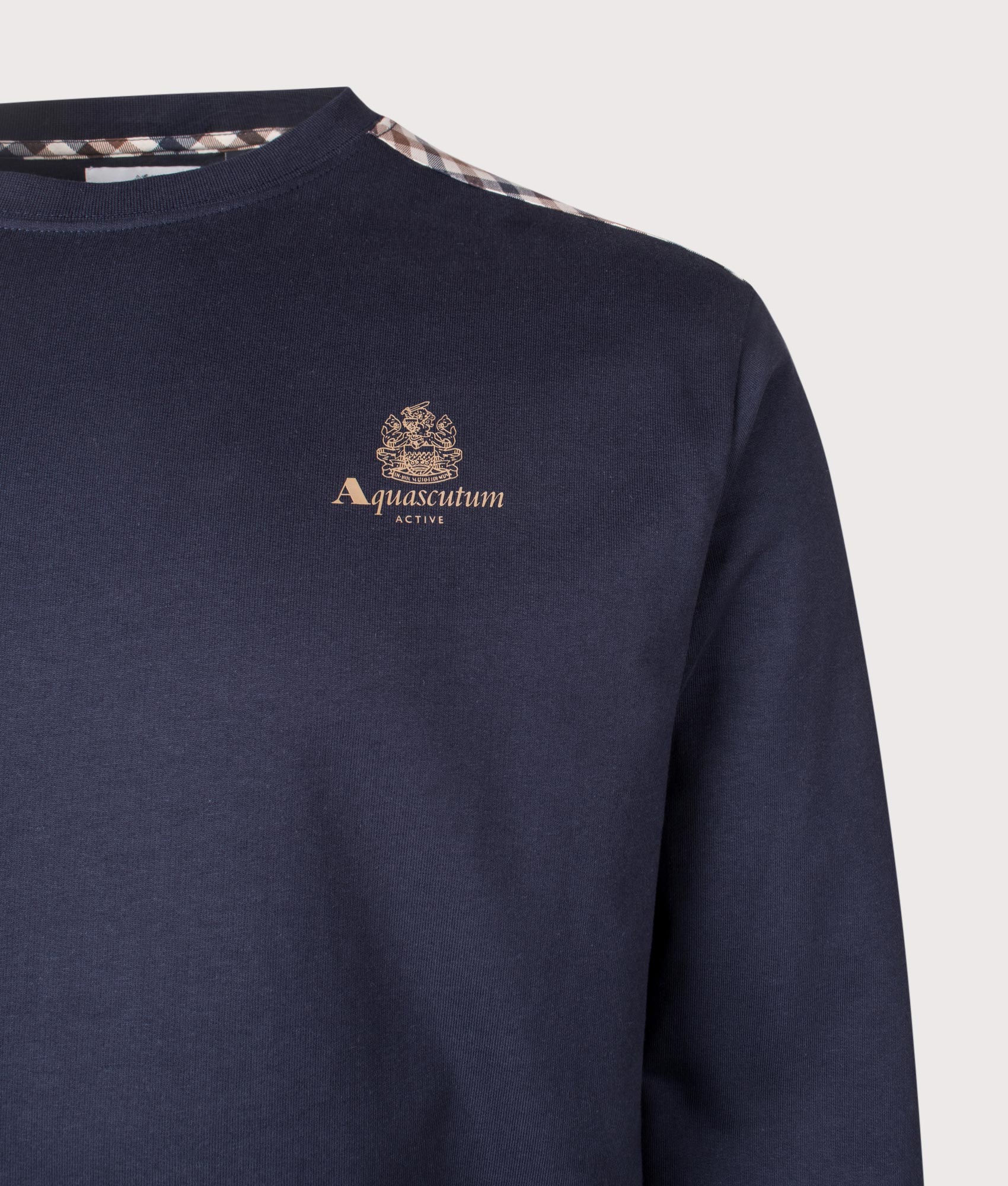 Small Logo Club Check Detail Sweatshirt - Image 2