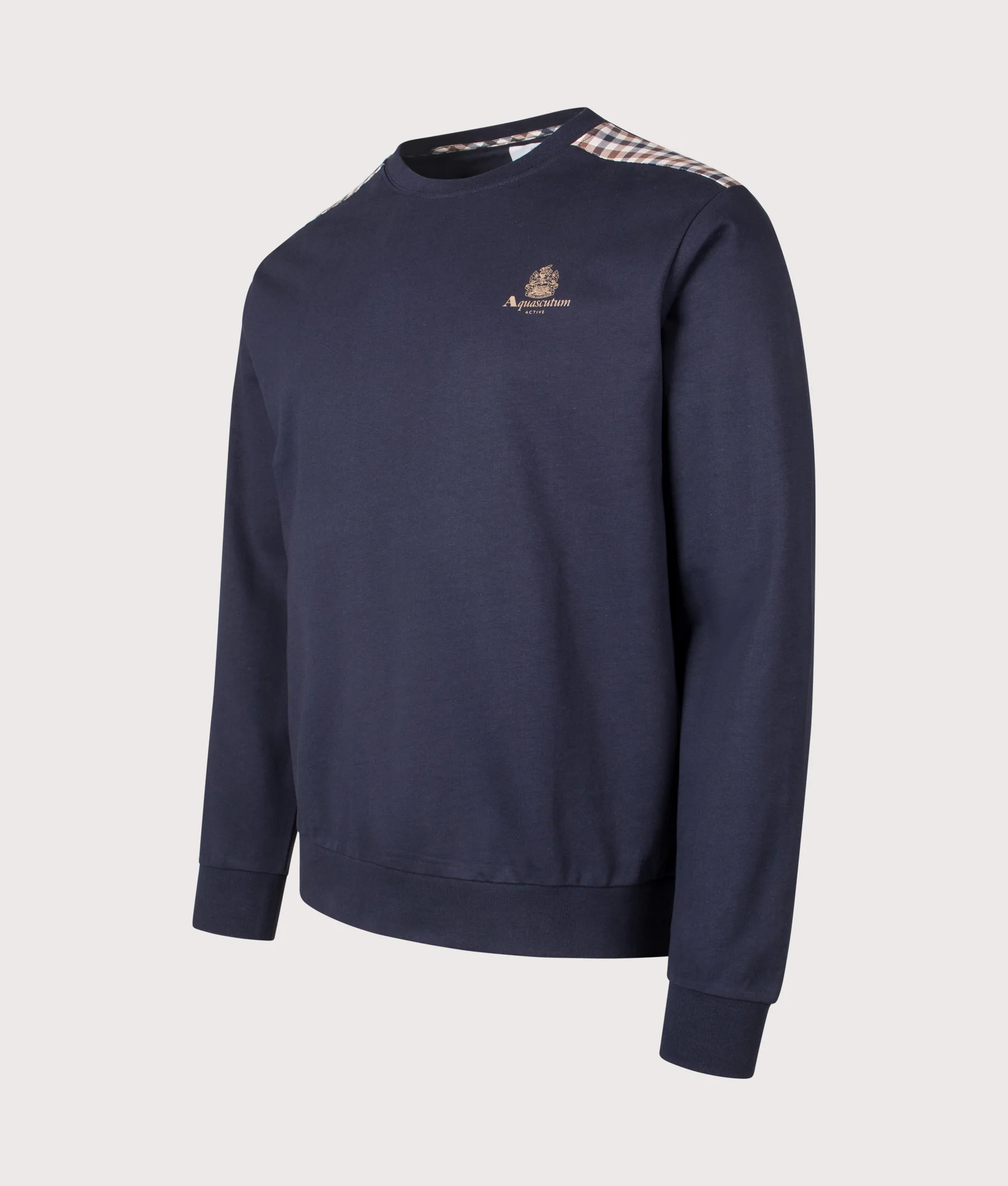 Small Logo Club Check Detail Sweatshirt - Image 4