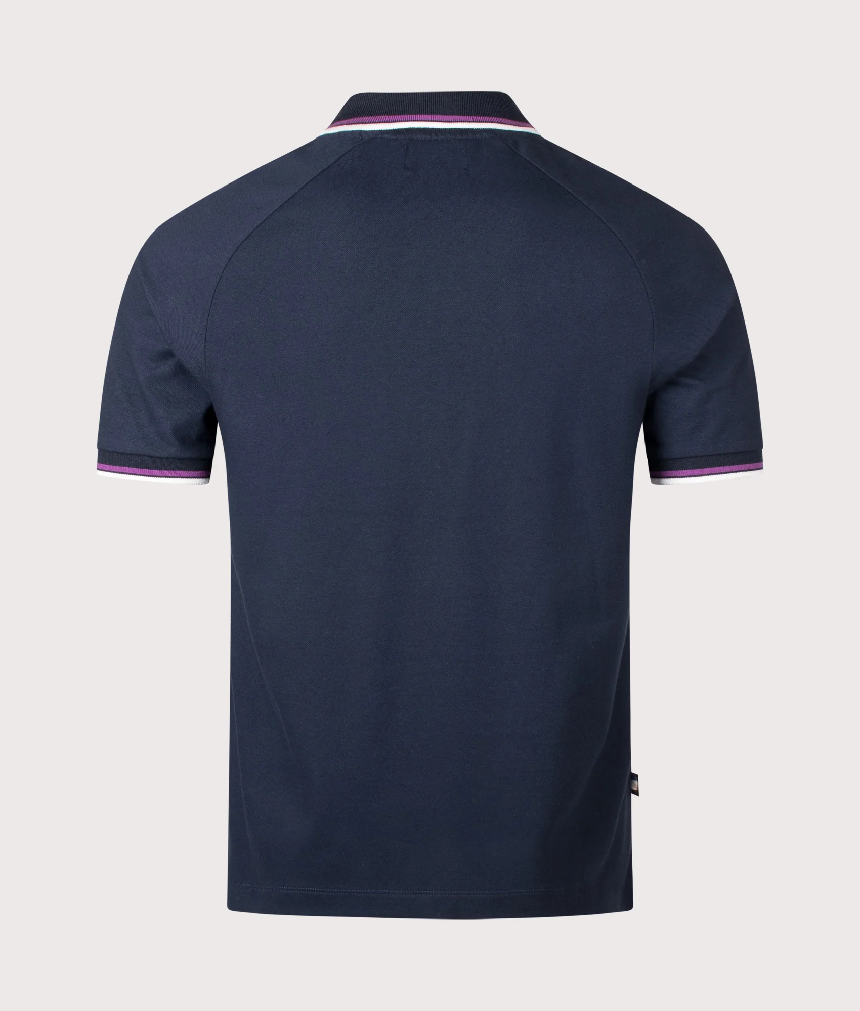 Stretch Piquet Quarter Zip Polo Shirt - Image 3