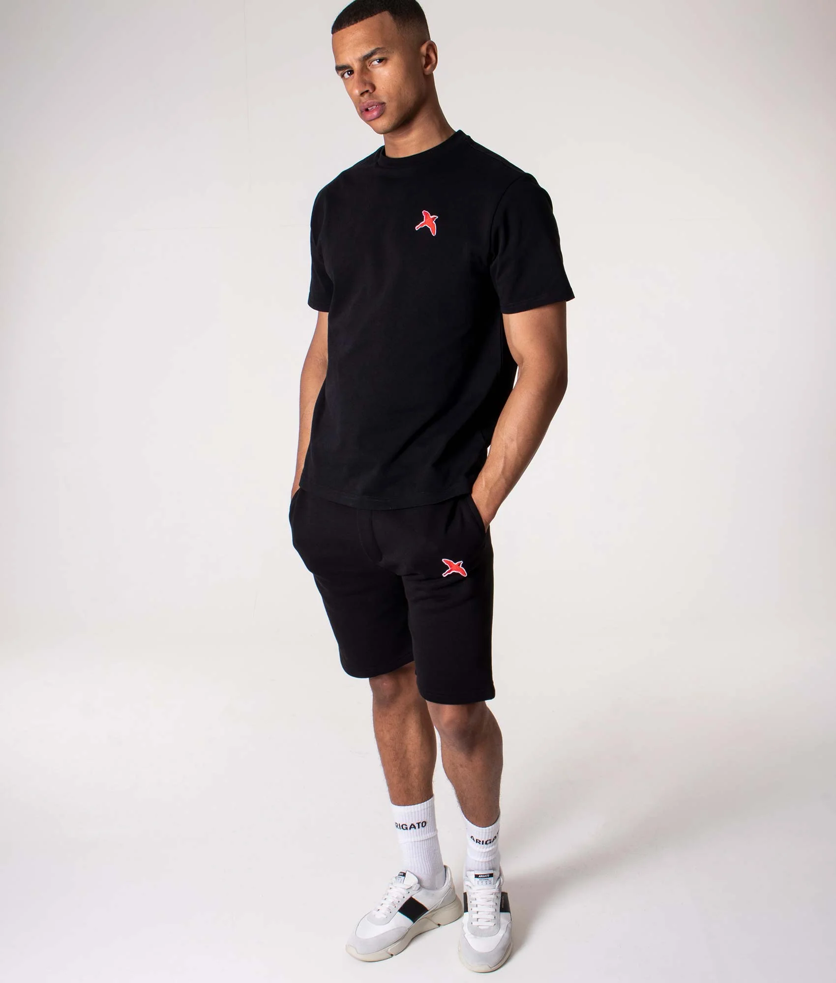 Relaxed Fit Rouge Bee Bird Sweat Shorts - Image 2