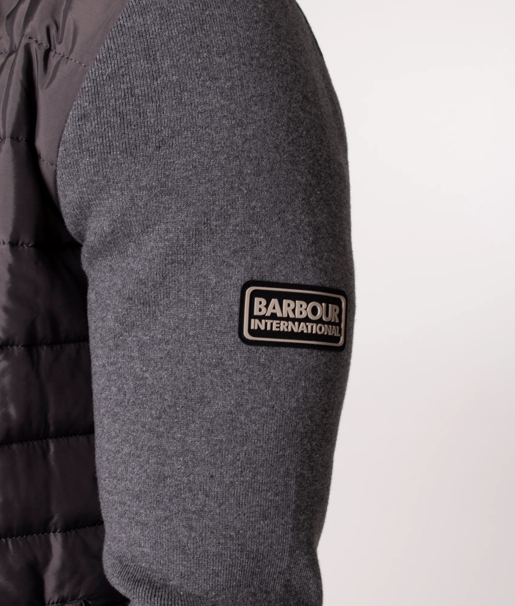 Slim Fit Baffle Zip Through Hybrid Jacket - Image 3