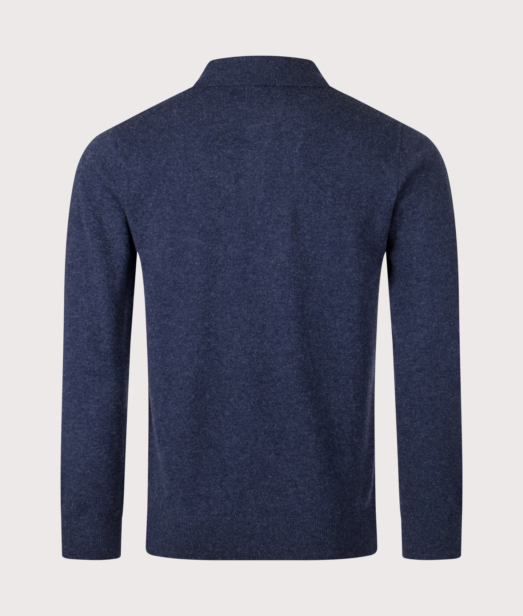 Hutherston Knitted Long Sleeve Polo Shirt - Image 3