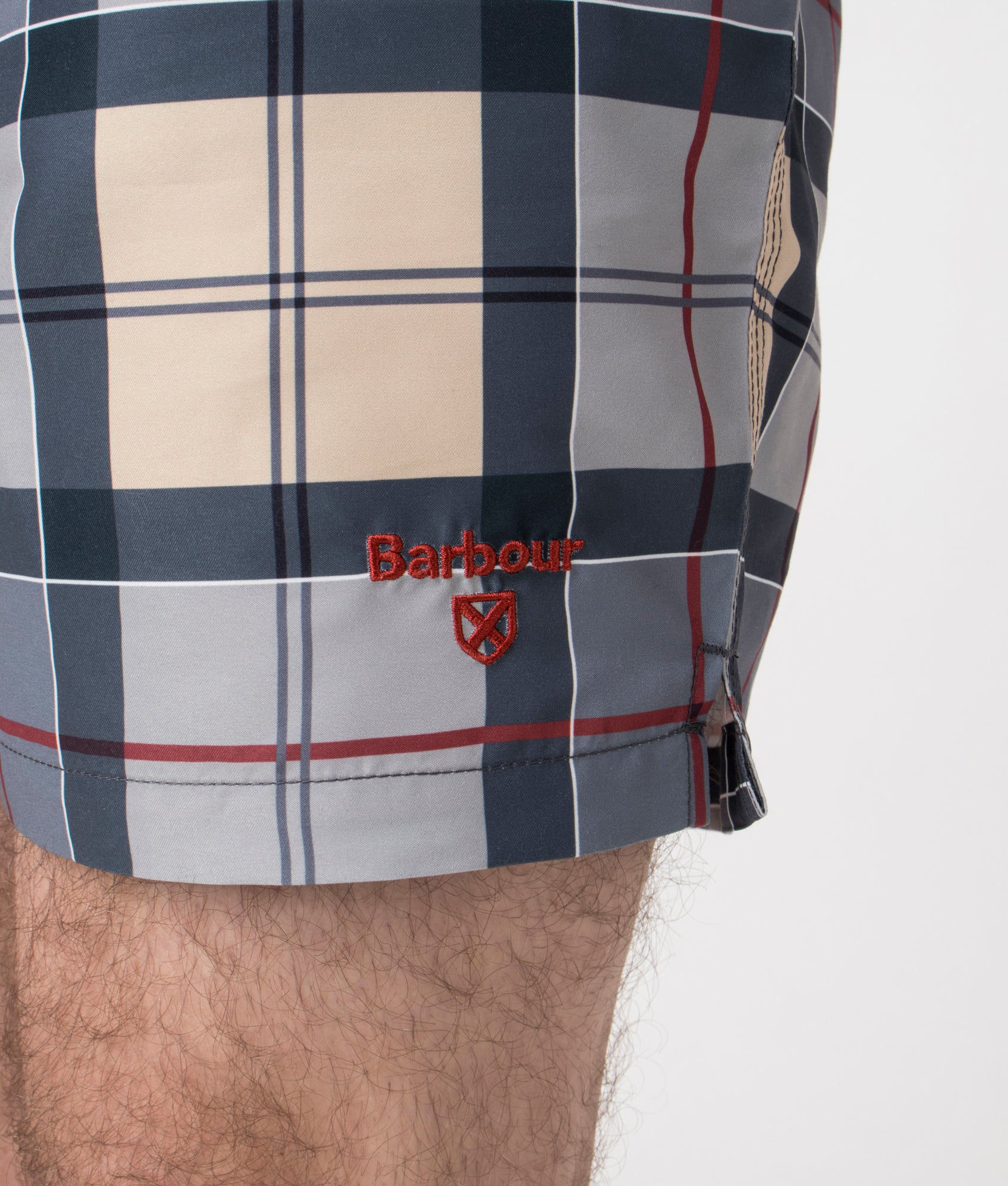 Staple Tartan Swim Shorts - Image 2