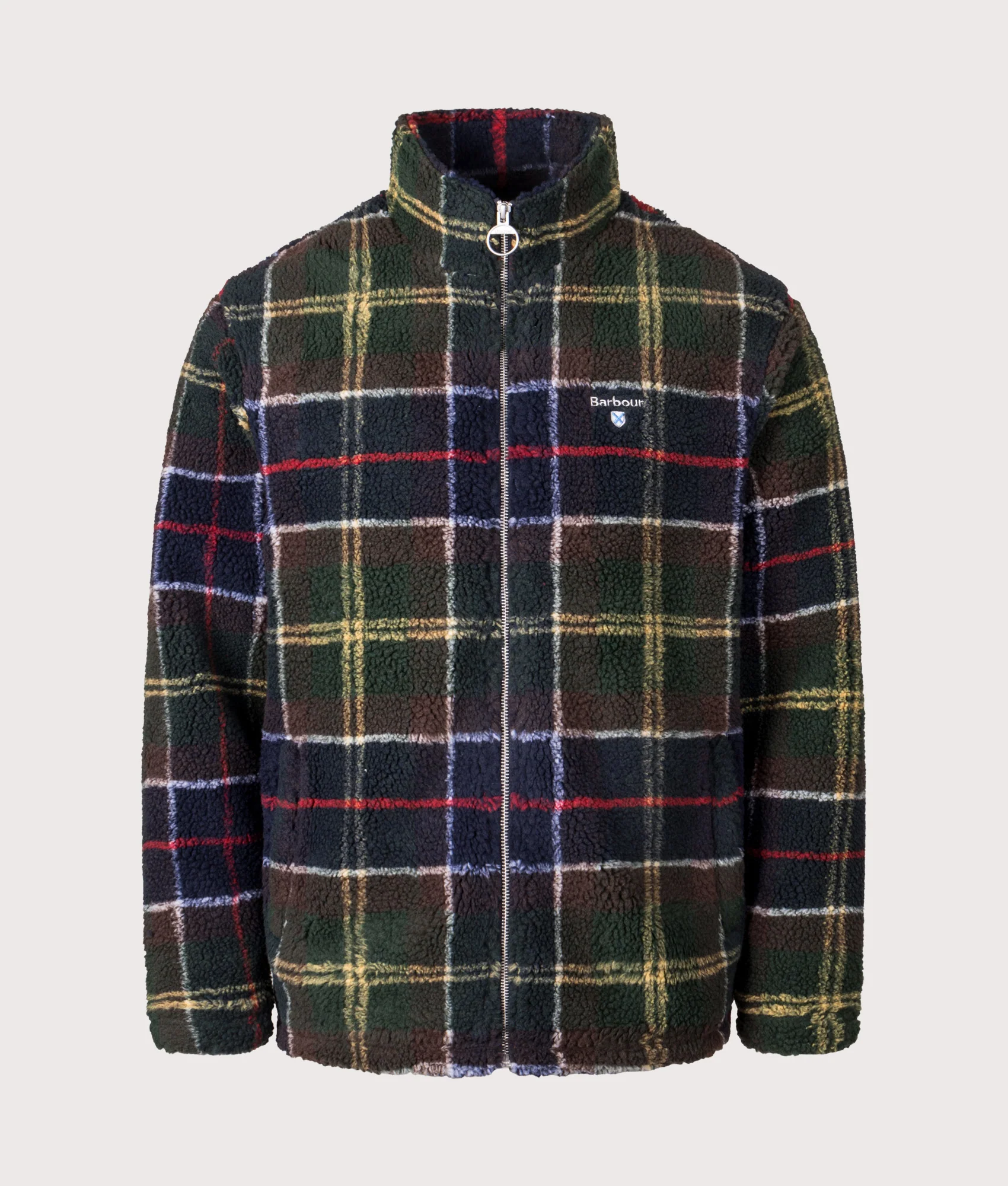 Tartan Fleece Zip Through Jacket