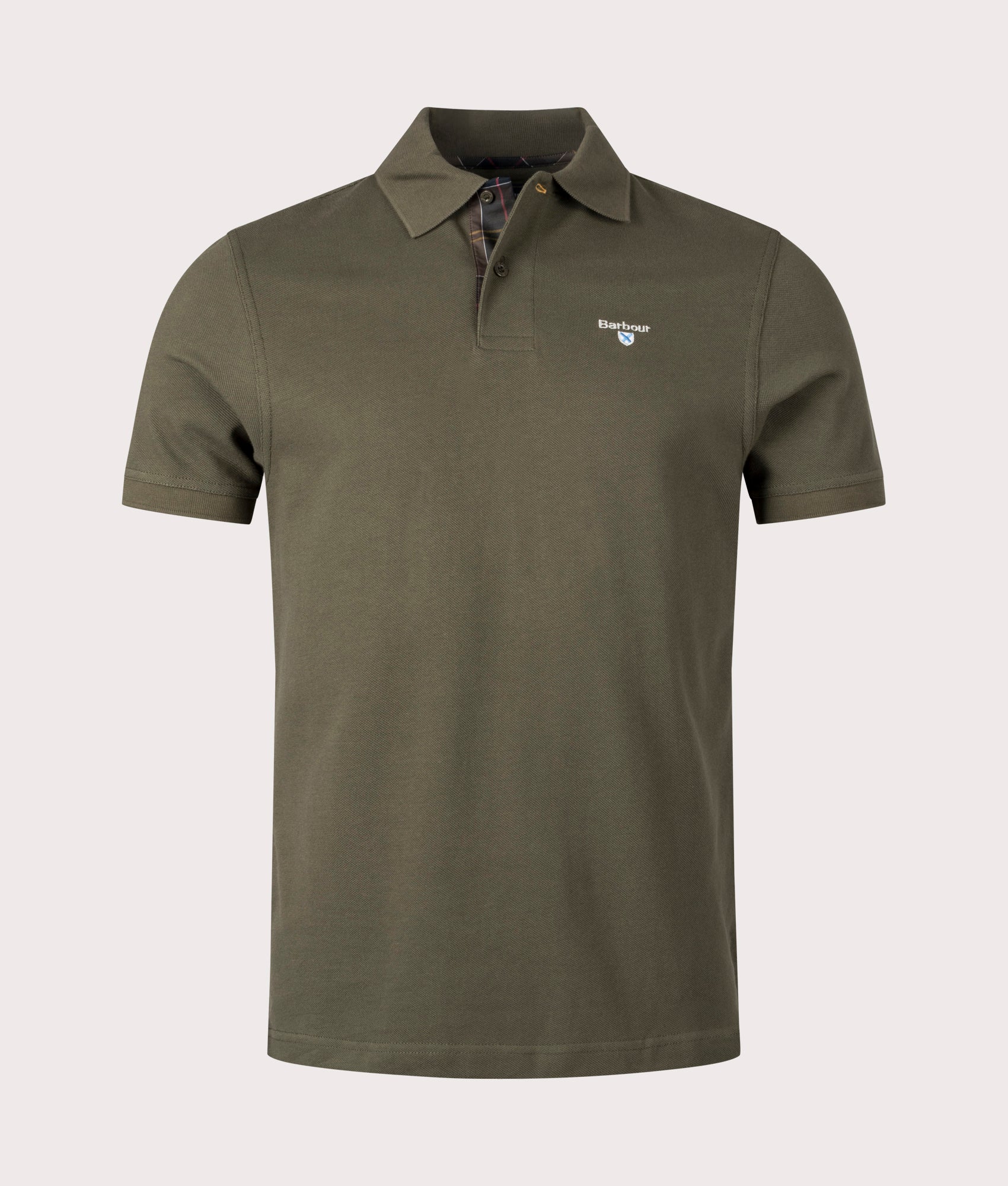 Tartan Piqué Polo Shirt