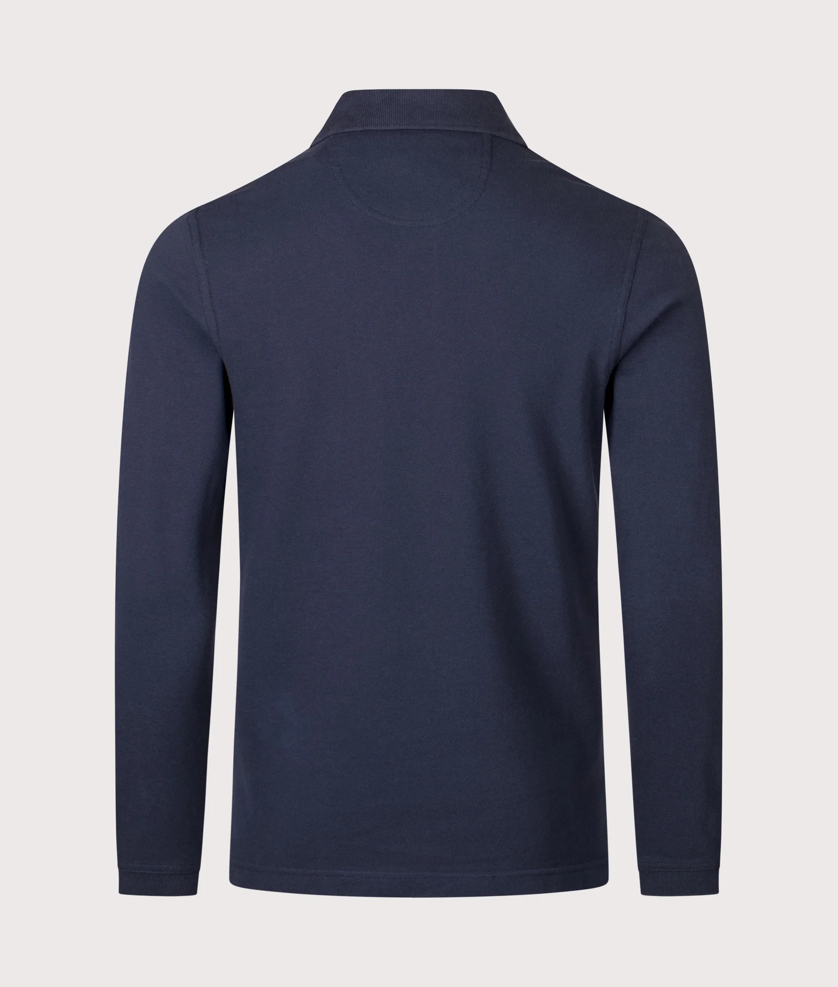 Long Sleeve Tartan Placket Polo Shirt - Image 3
