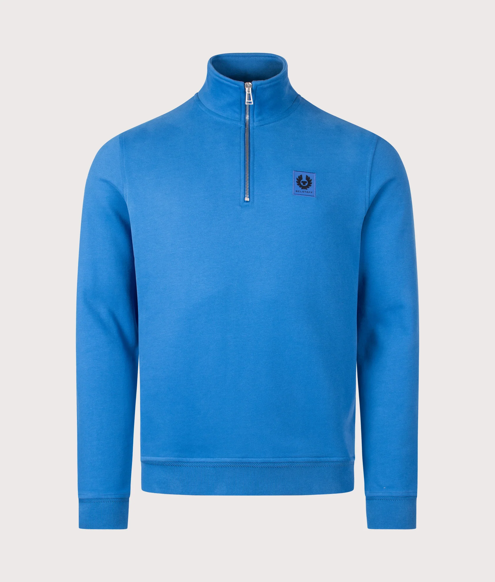 Reg Fit Belstaff Quarter Zip Sweatshirt