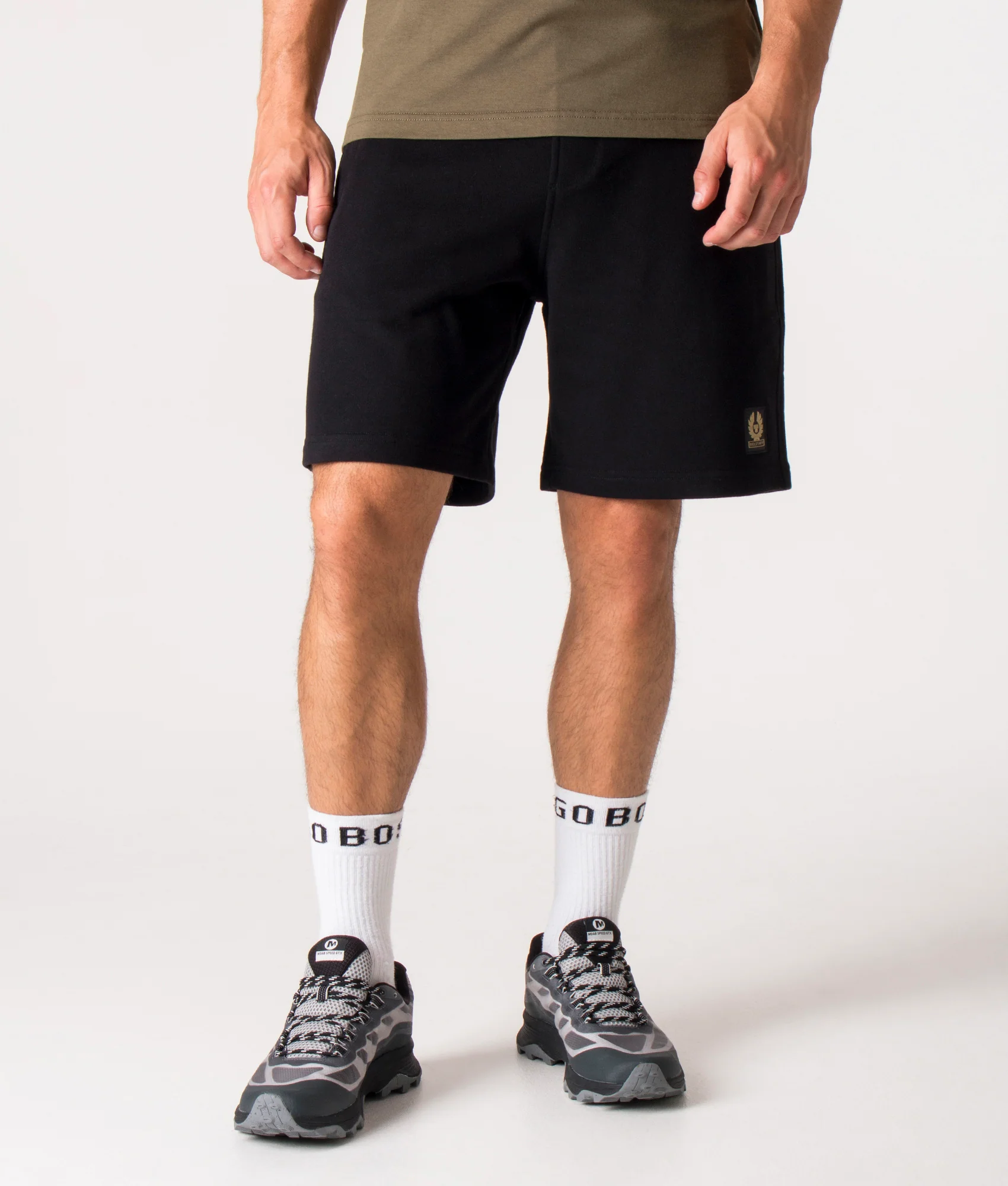Regular Fit Logo Patch Sweat Shorts