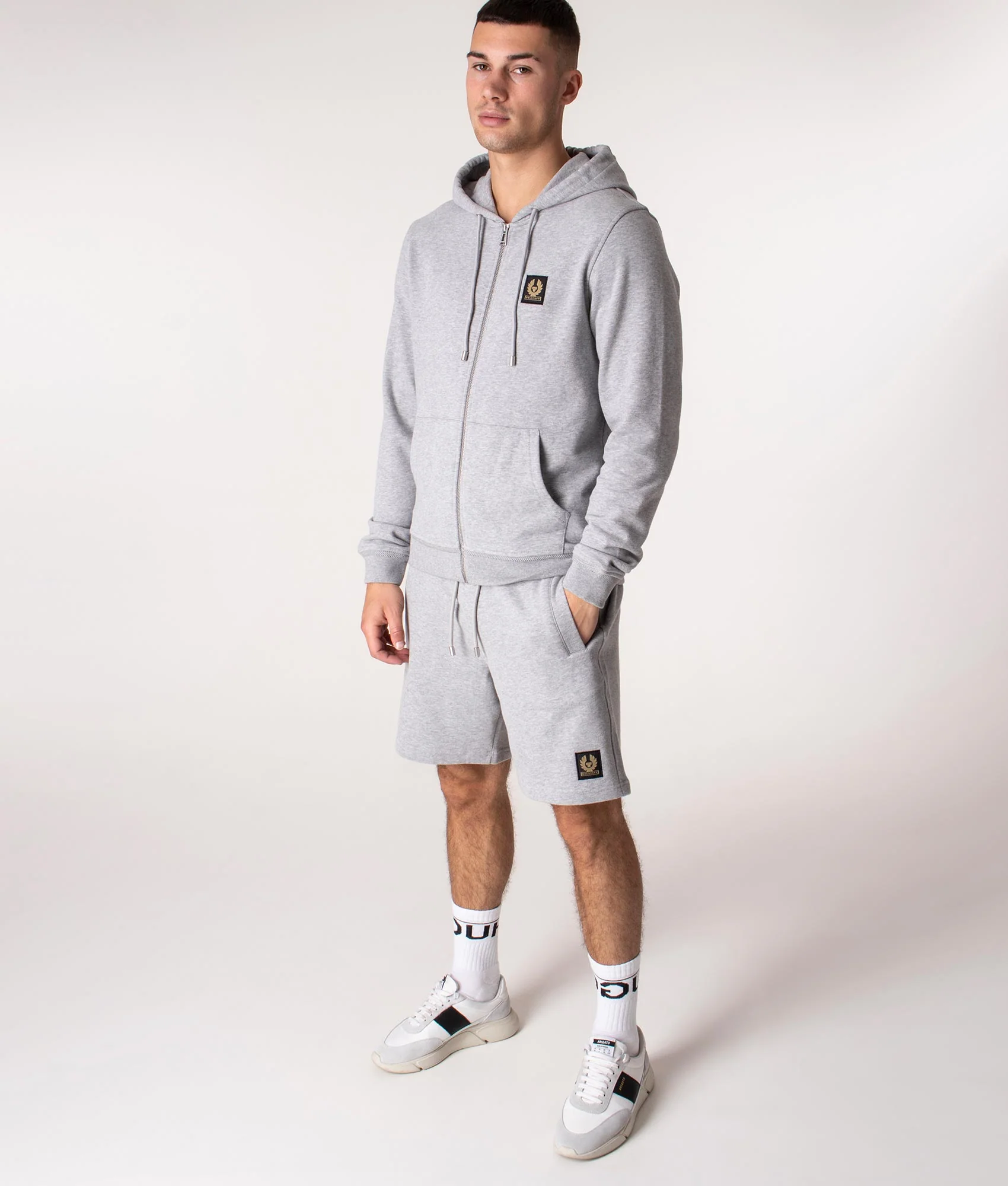 Regular Fit Logo Patch Sweat Shorts - Image 2