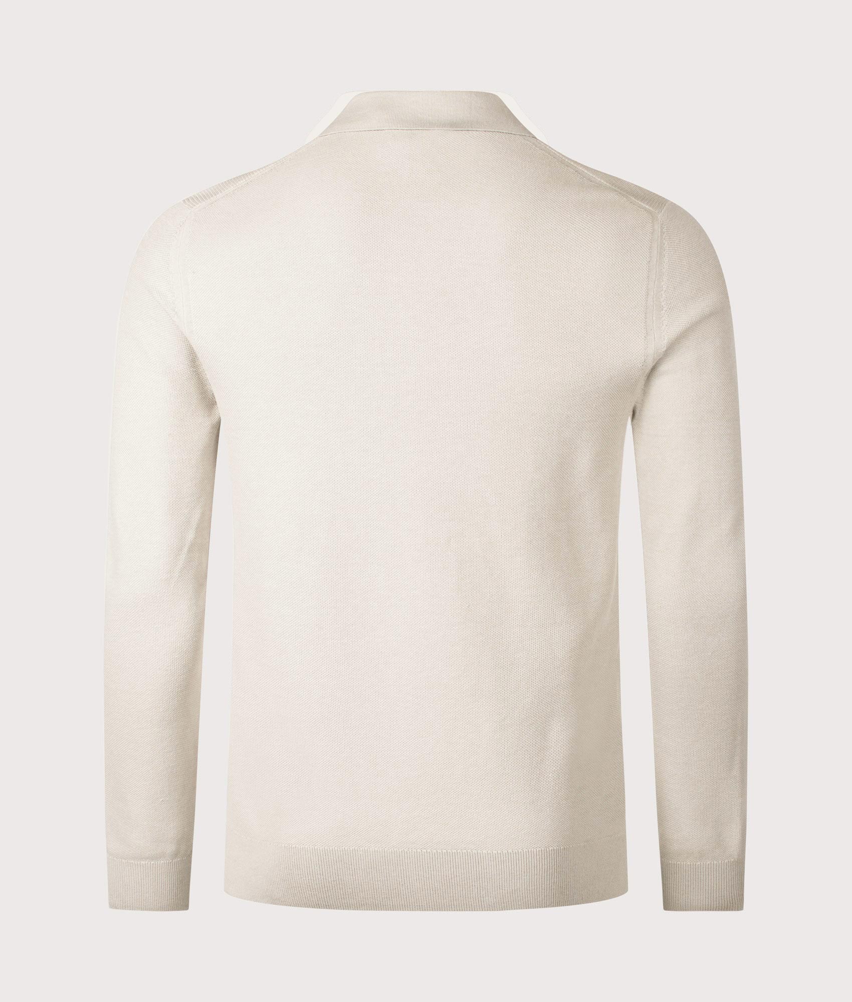 Drift Knitted Long Sleeve Polo Shirt - Image 3