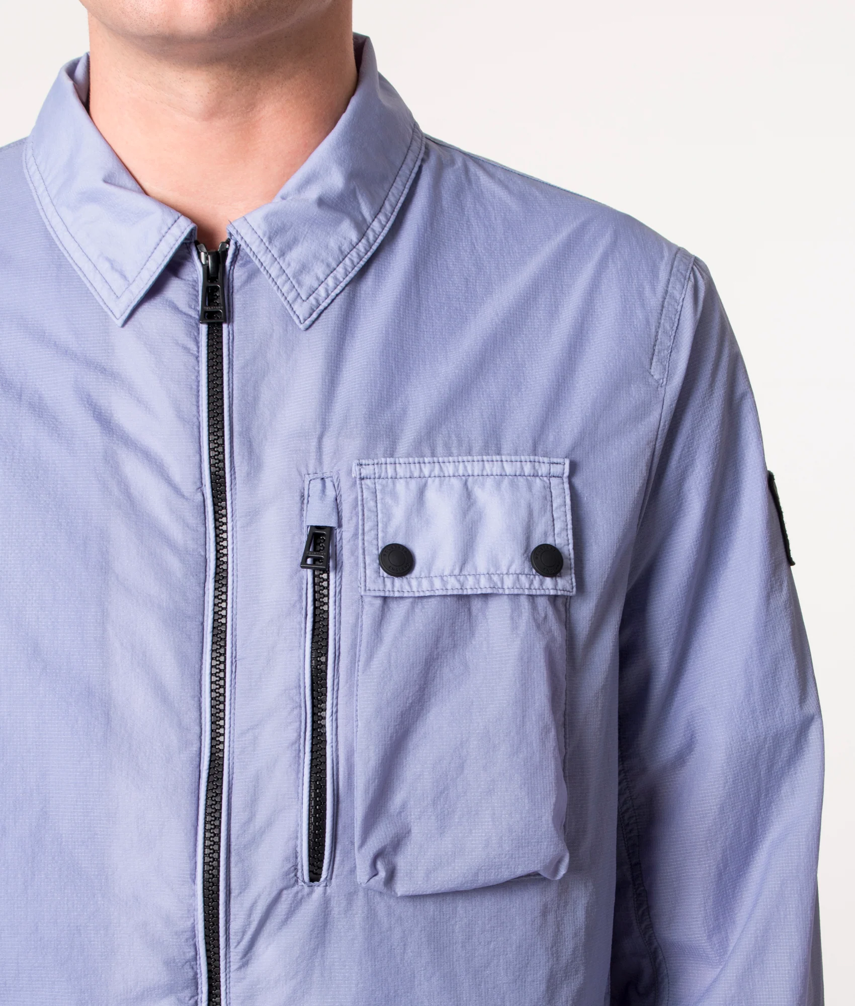 Garment Dyed Ripstop Rail Overshirt - Image 4