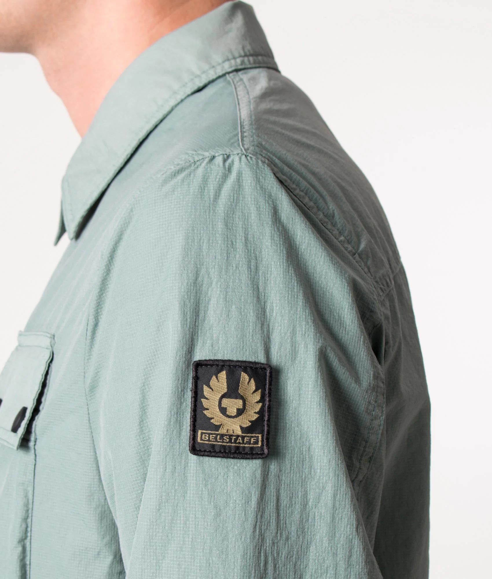 Garment Dyed Ripstop Rail Overshirt - Image 2