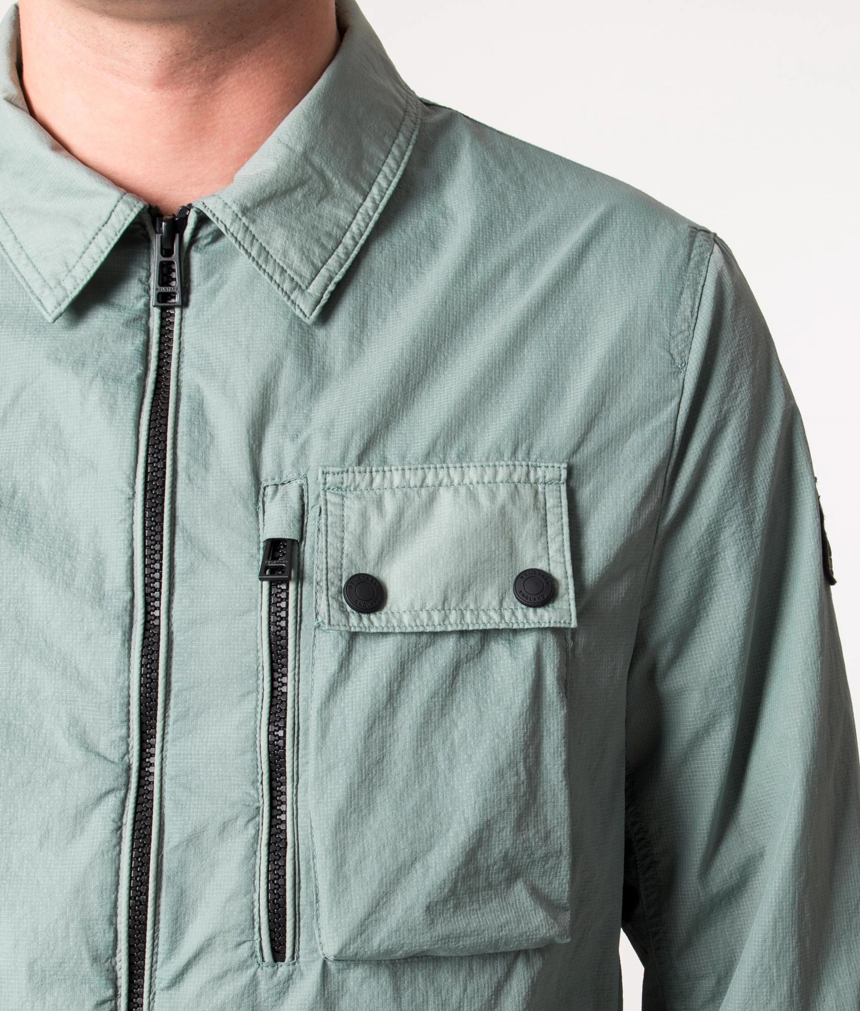 Garment Dyed Ripstop Rail Overshirt - Image 3