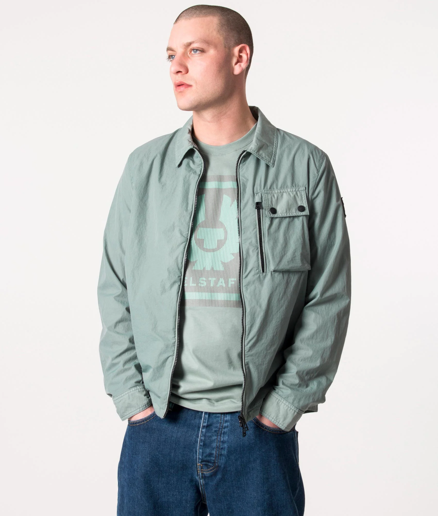 Garment Dyed Ripstop Rail Overshirt - Image 5