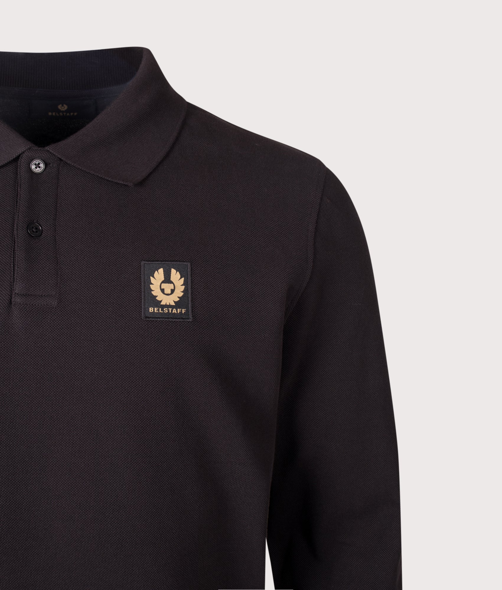 Regular Fit Belstaff Long Sleeved Polo Shirt - Image 2