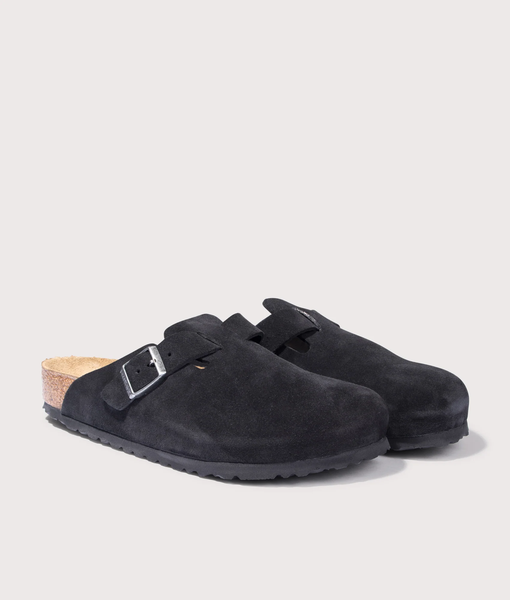 Boston Suede Leather Clogs