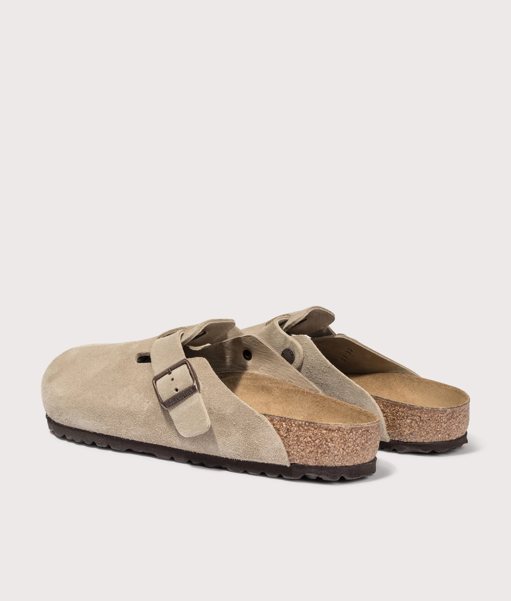 Boston Suede Leather Clogs - Image 4