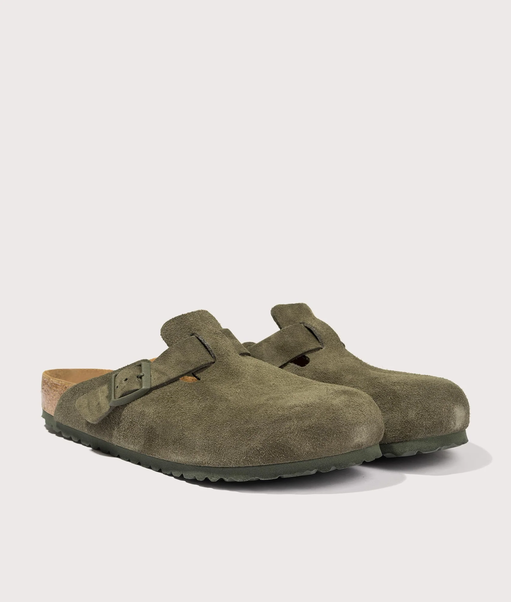 Boston Suede Leather Clogs - Image 2