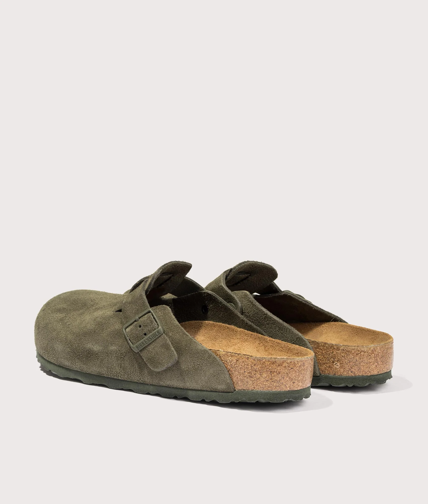 Boston Suede Leather Clogs - Image 4