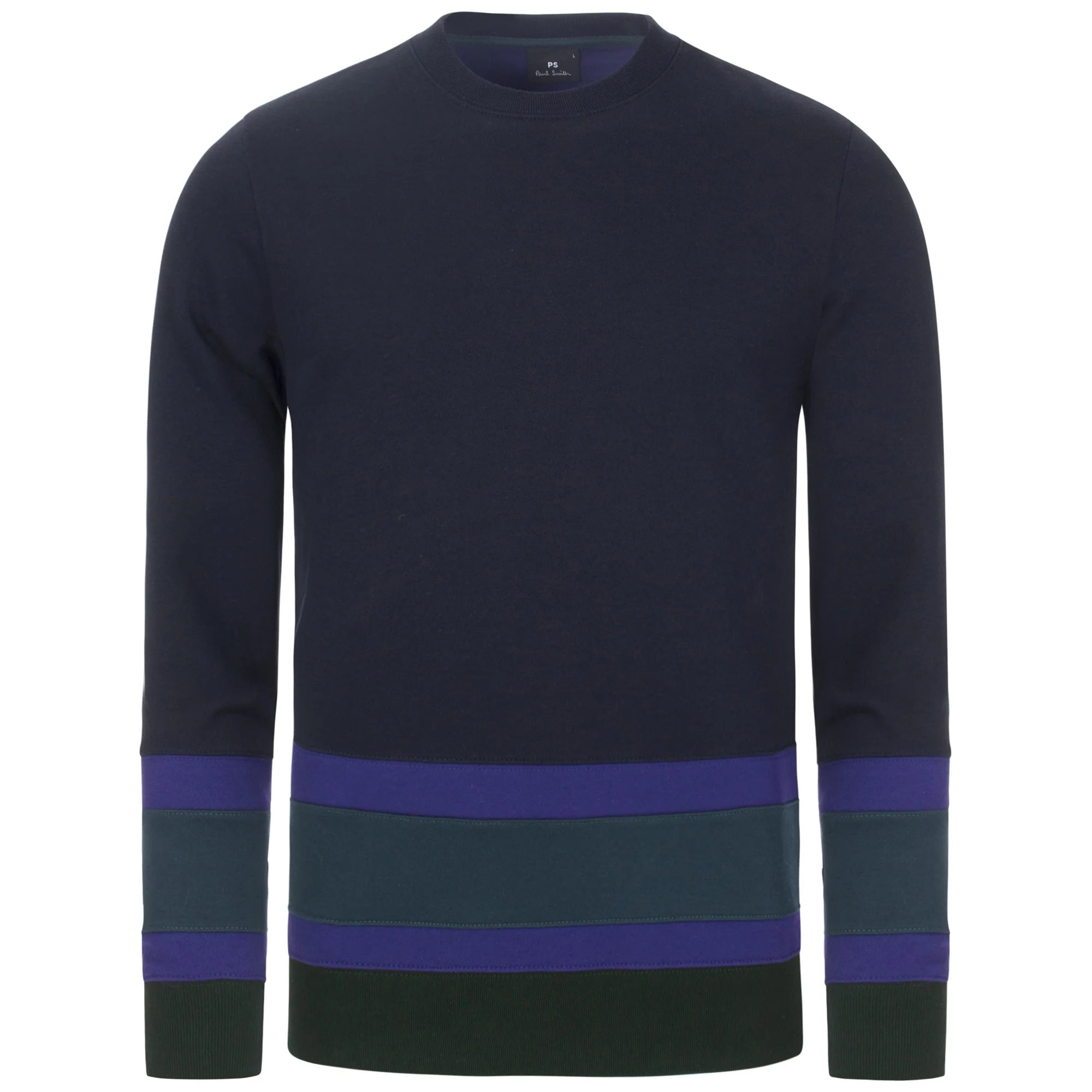 Regular Fit Block Stripe Sweatshirt - Image 2
