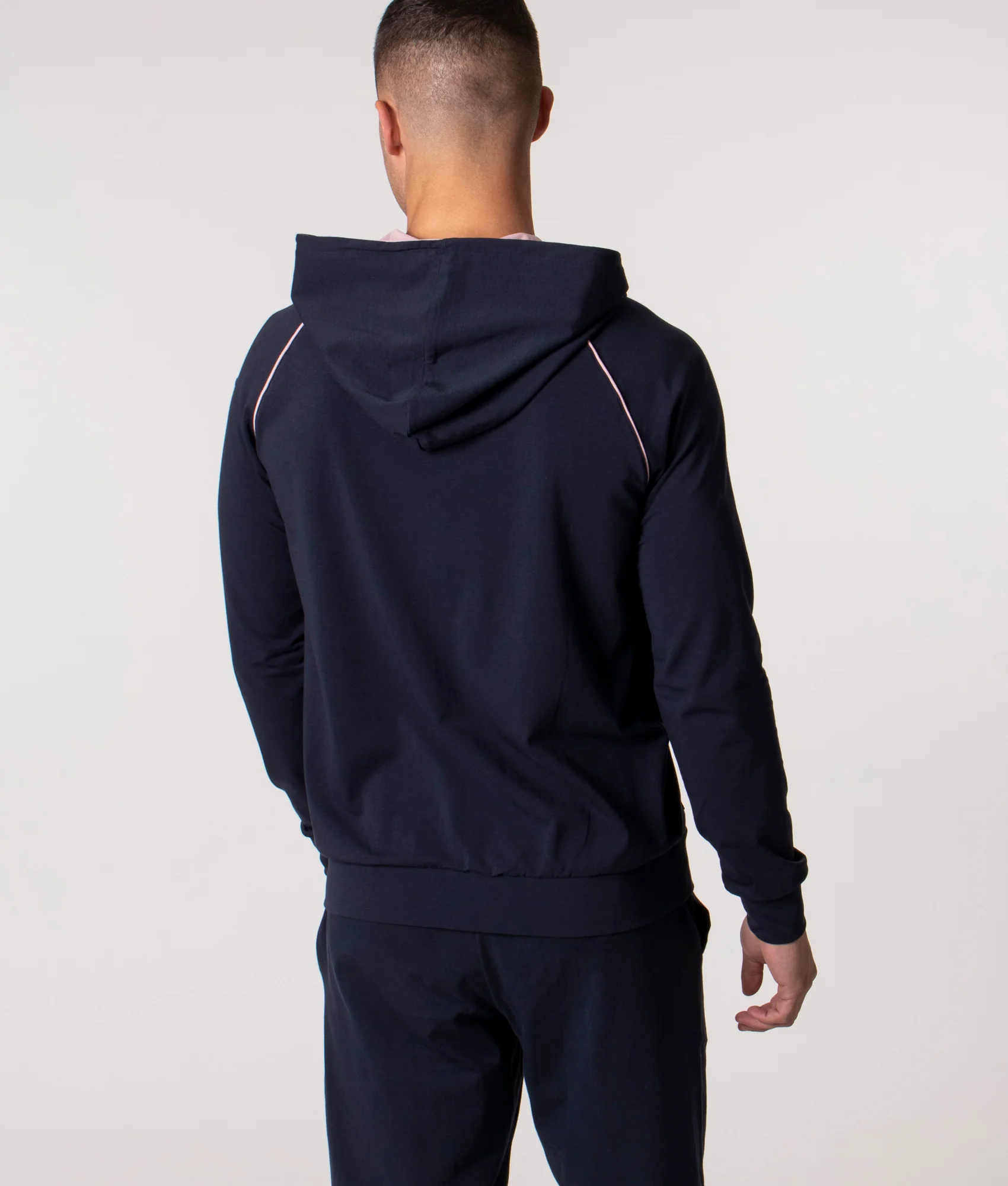 Regular Fit Mix and Match Lightweight Zip Through Hoodie - Image 3