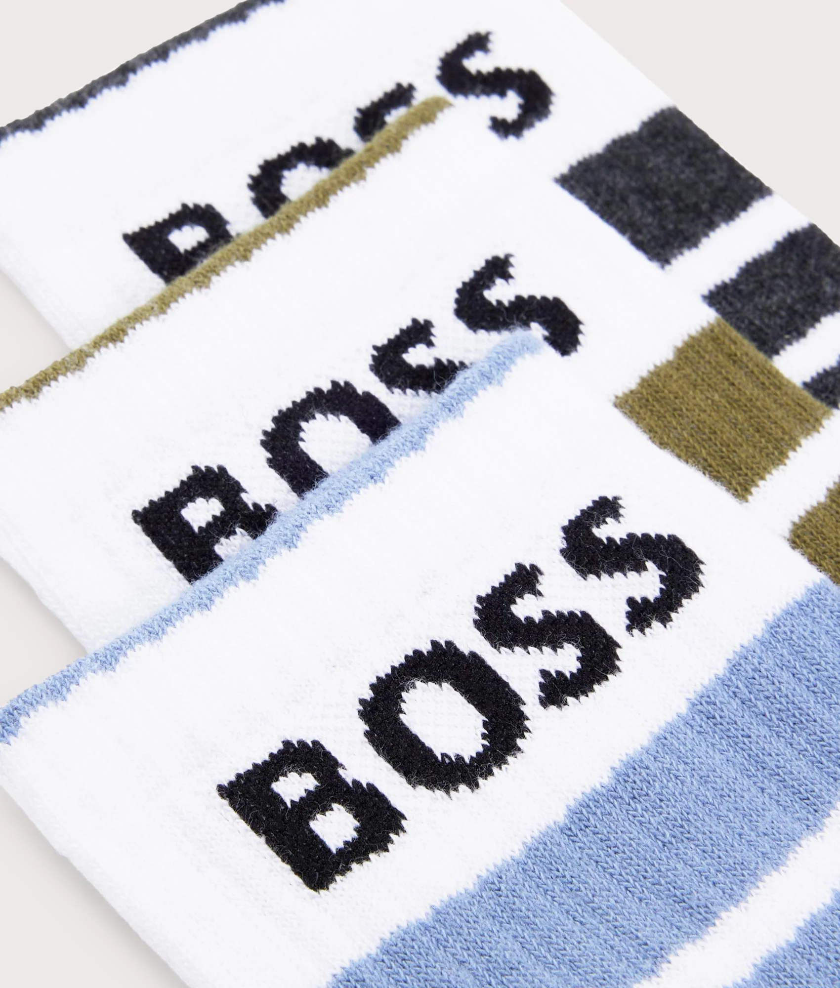 3 Pack Rib Stripe Socks - Image 2
