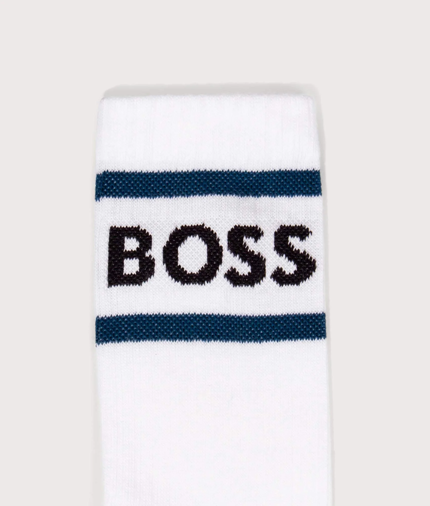 Three Pack of Short Rib Stripe Logo Socks - Image 4