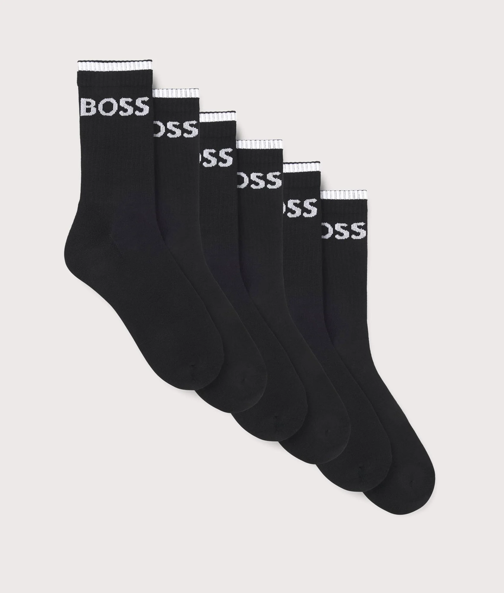 6 Pack QS Stripe Socks