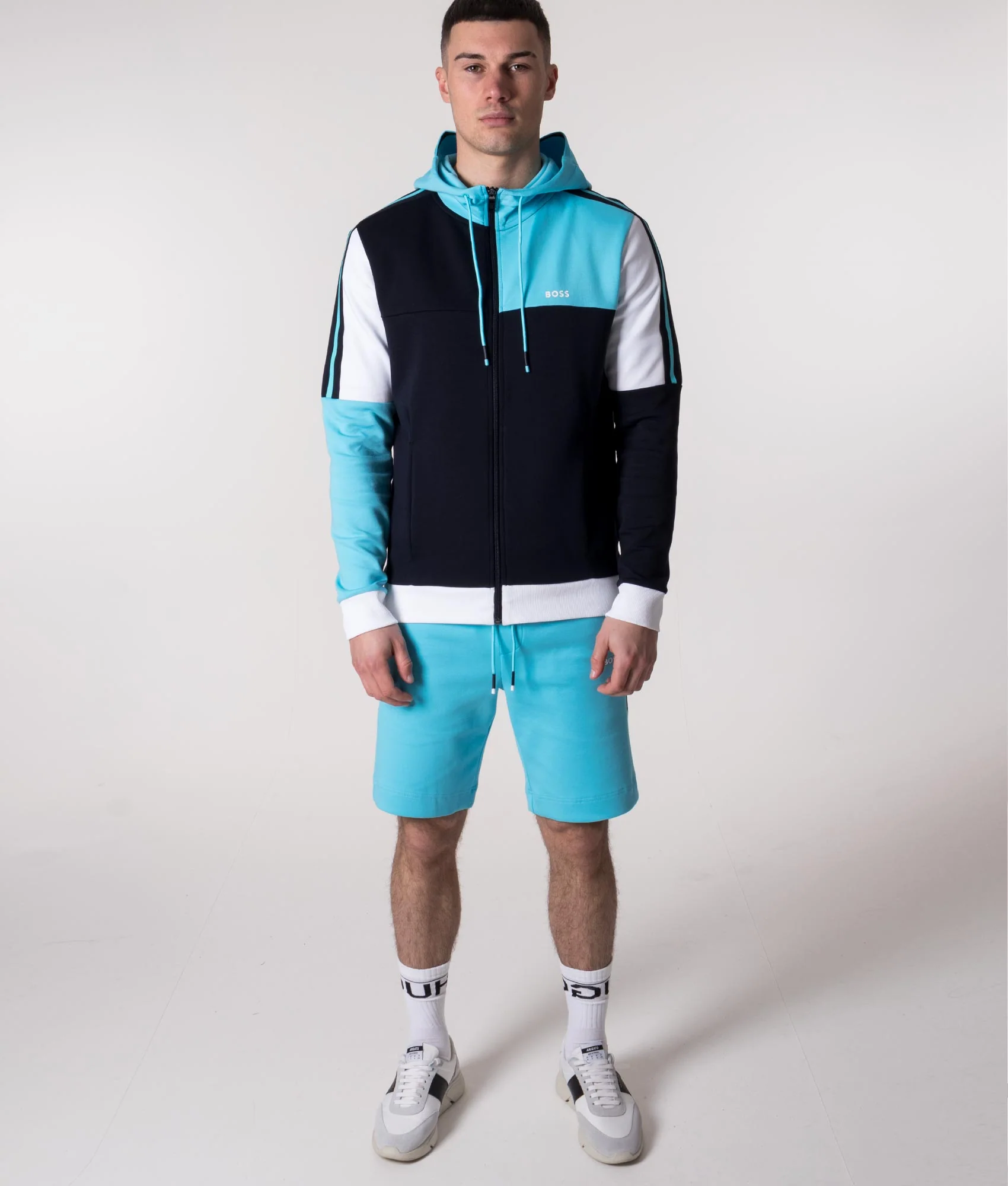 Regular Fit Saggy 1 Zip Through Hoodie - Image 2