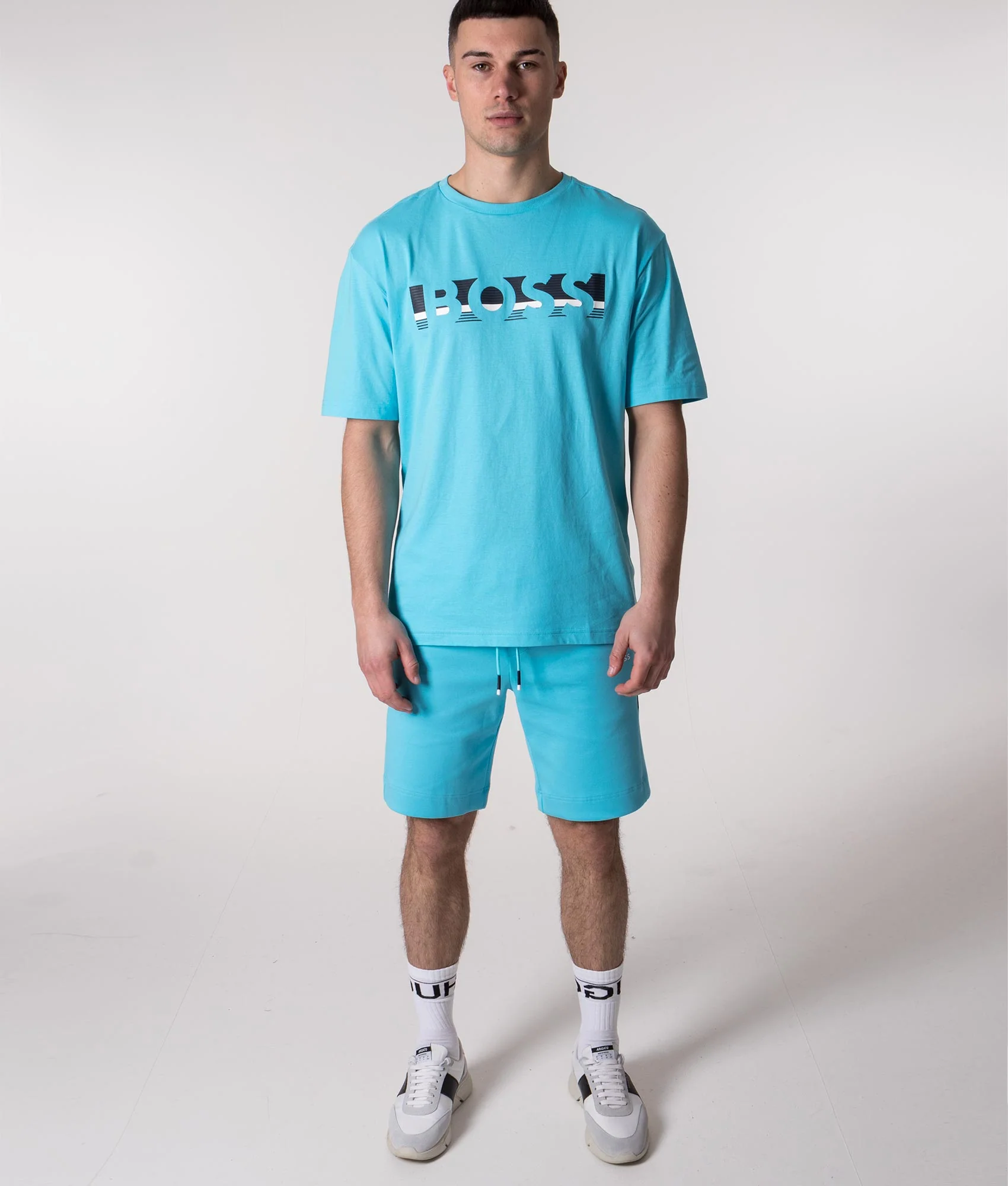 Relaxed Fit Colour-Block Logo T-Shirt - Image 7