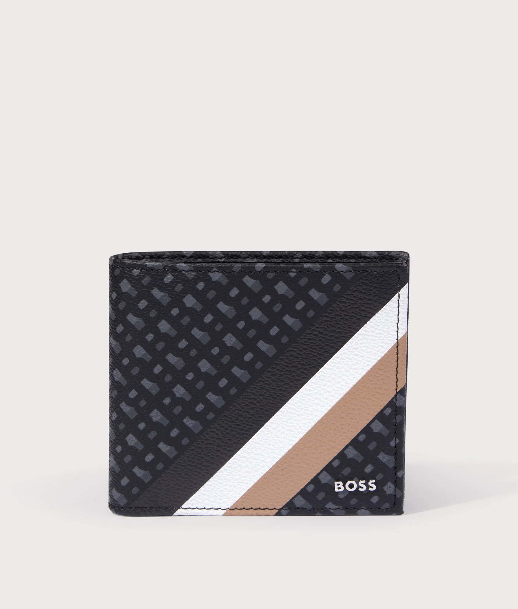 Monogrammed Byron Stripe 8 CC Wallet