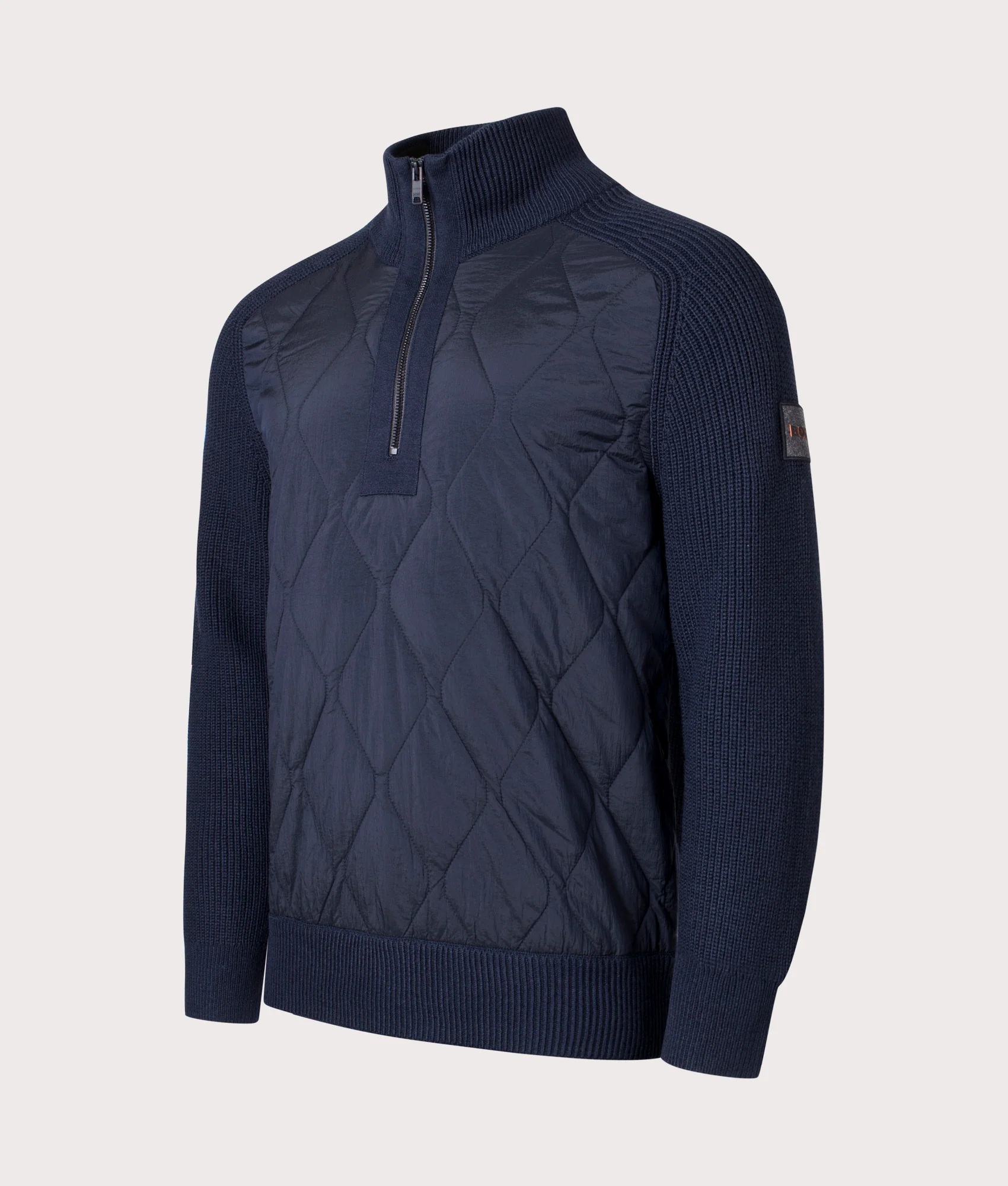 Regular Fit Quarter Zip Kometto Jumper - Image 4