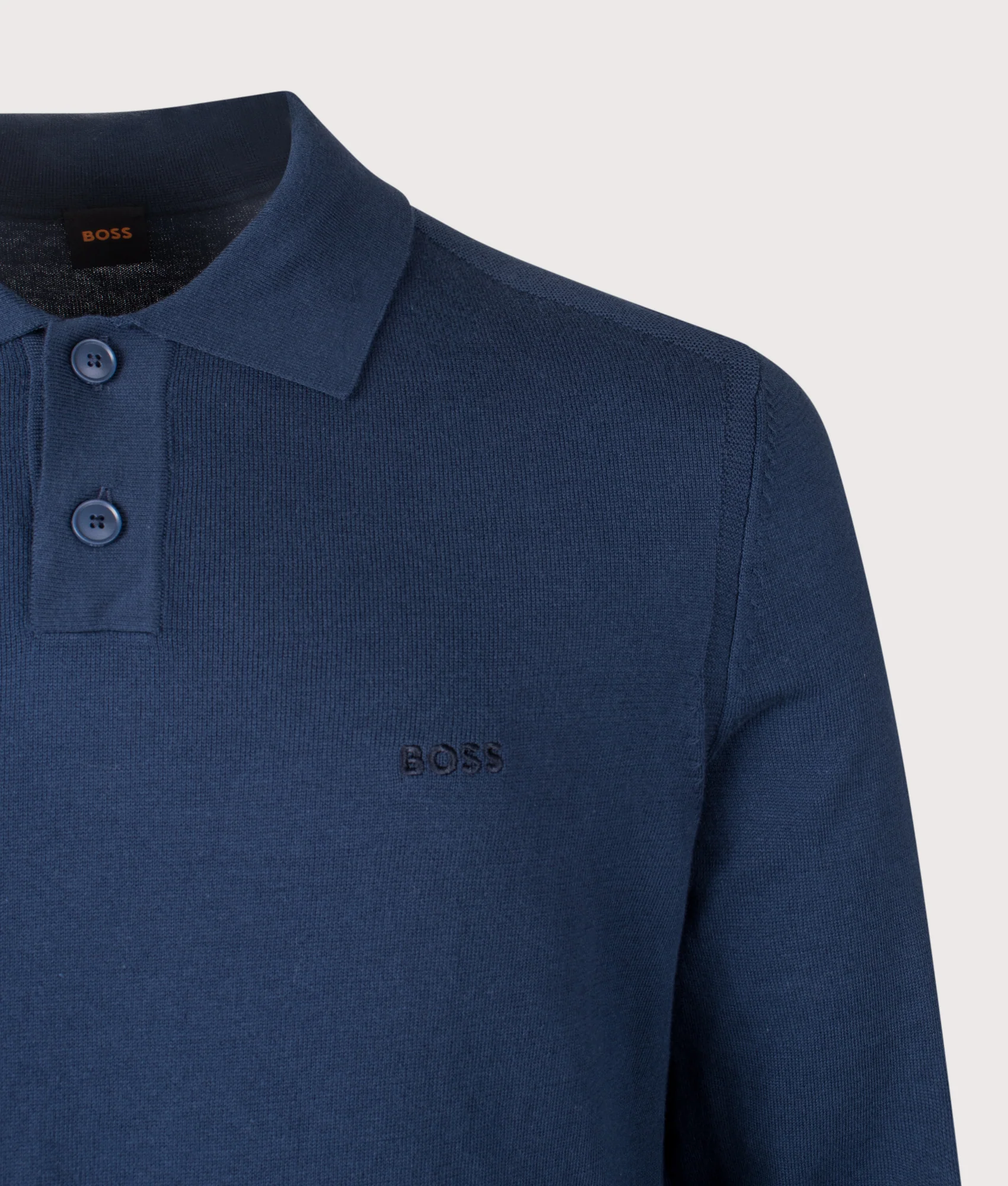 Regular Fit Long Sleeve Asac Knit Polo Shirt - Image 2