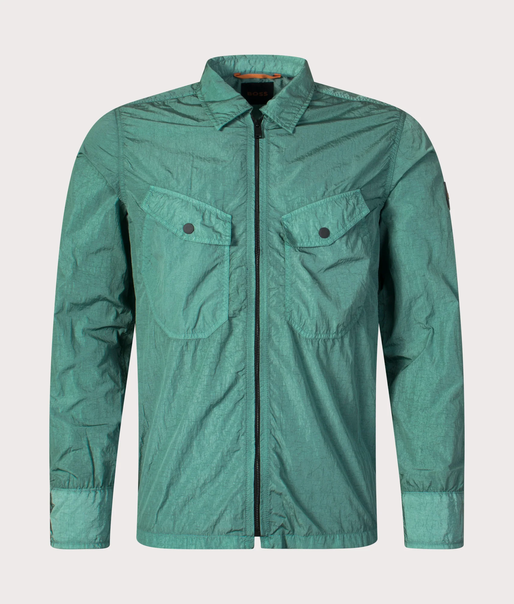 Regular Fit Zip Through Lovel 8 Overshirt - Image 3