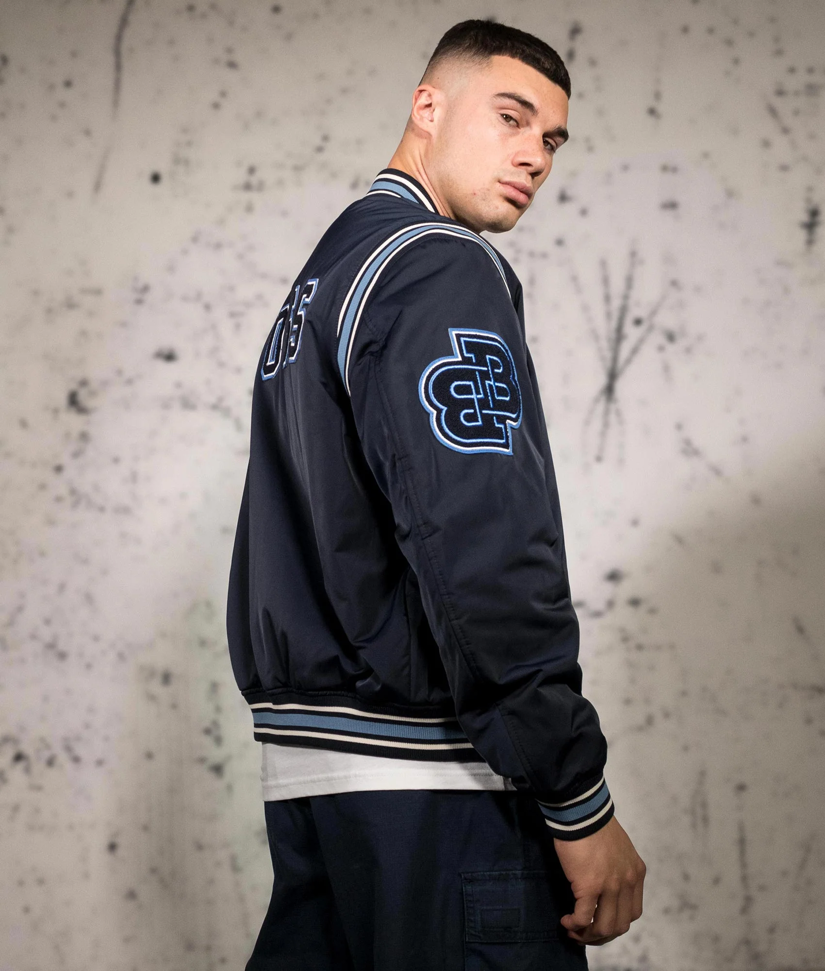 Regular Fit Water Repellent Oronzo Varsity Jacket - Image 2