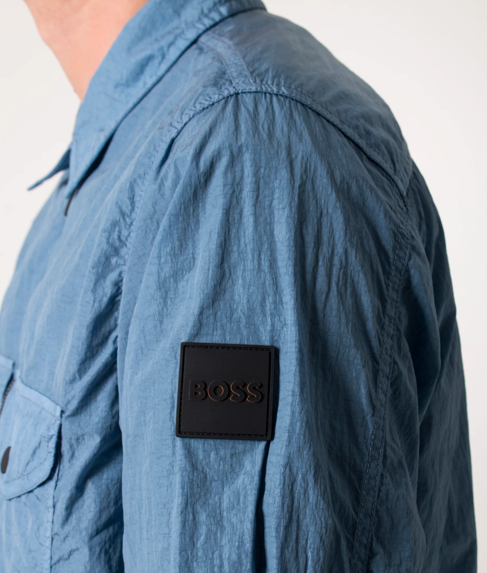 Oversized Zip Through Lovel 8 Overshirt - Image 2