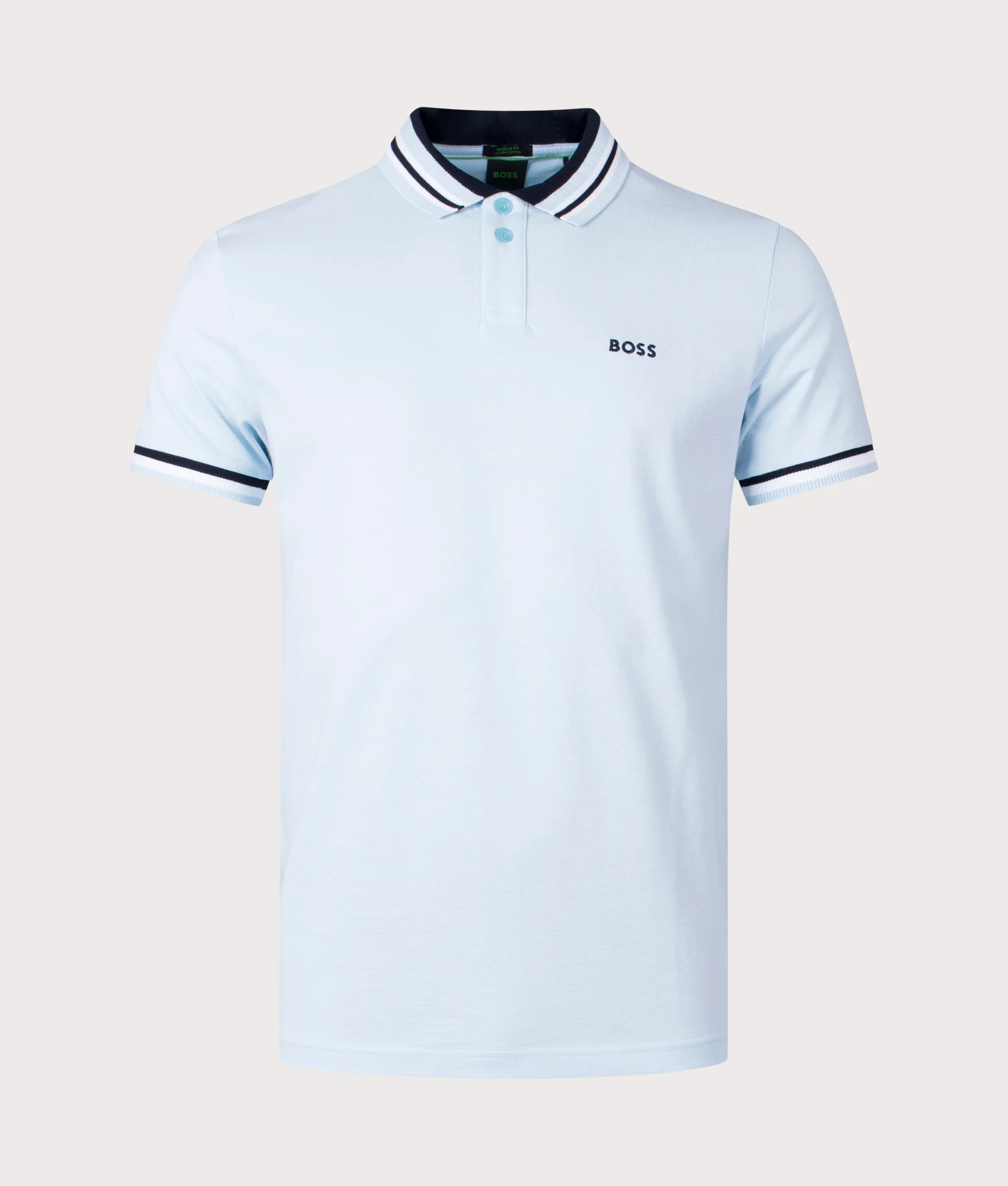 Regular Fit Paddy 2 Ribbed Striped Trims Polo Shirt