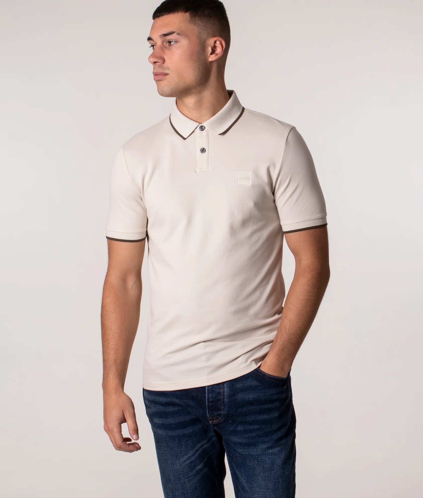 Slim Fit Passertip Polo Shirt - Image 2
